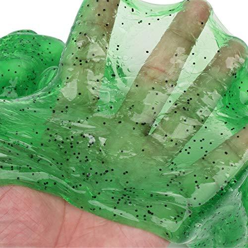 Tonlead Kiwi Green Clear Slime 7OZ Premade Crystal Slime for Girls Boys, DIY 200ML Crunchy Clear Slime for Kids Toys Art Craft Birthday Party Favor