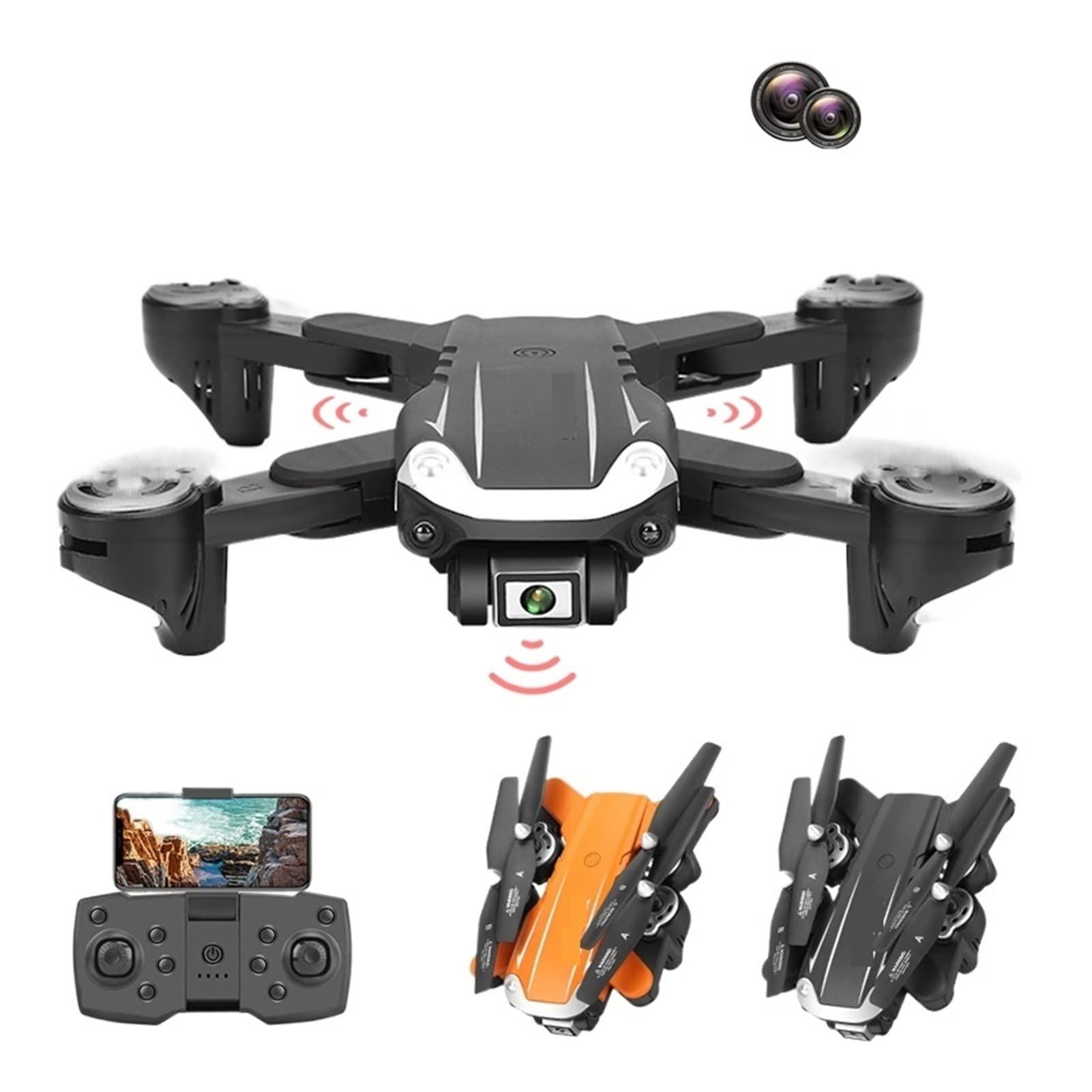 DJFHDIHRFHBVCASIJ Drone GPS Drone 8K Dual HD Camera 5G WiFi FPV Three-Way Obstacle Avoidance Folding Quadcopter One Key Take Off/Landing (Color : Black 8K Pro Max 3B Size : 1) (Black Dual 8k Bag 2b 1)