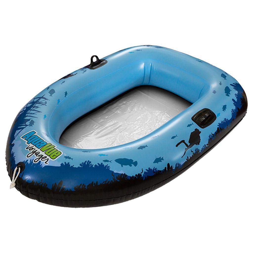 Sieco Design Sieco Design AQUAVUE Voyager, Clear Bottom Inflatable Raft, for Kids and Adults