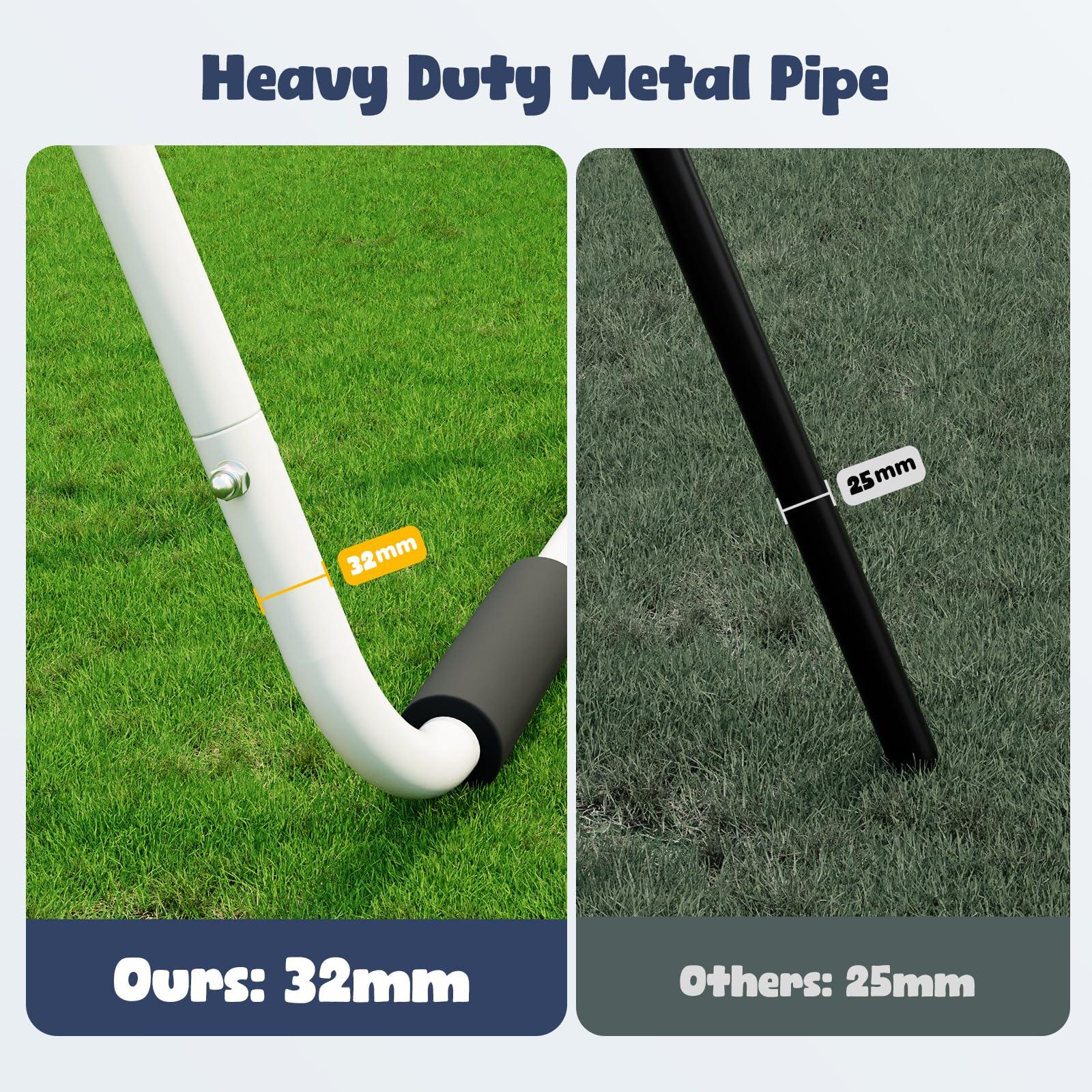 Hapfan Hapfan Toddler Swing, Baby Swing with Heavy Duty Foldable Stand, Indoor Outdoor Swing Set for Aged 1-3, with Canvas Cushion Seat, 55lbs Capacity