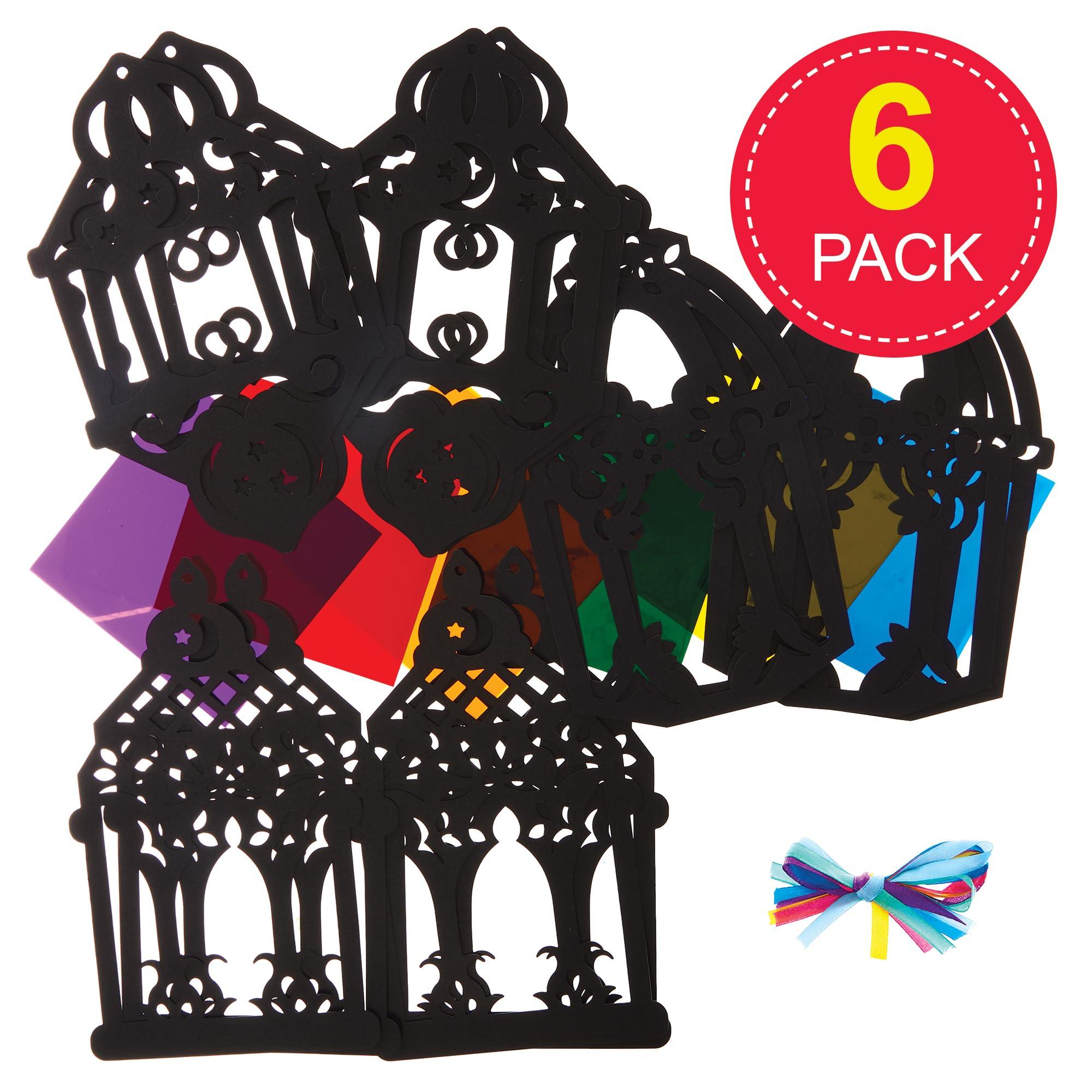 Baker Ross Baker Ross FX932 Stained Glass Ramadan Decoration Kits - 6 Pack, Religious Education and Craft Kits for Kids