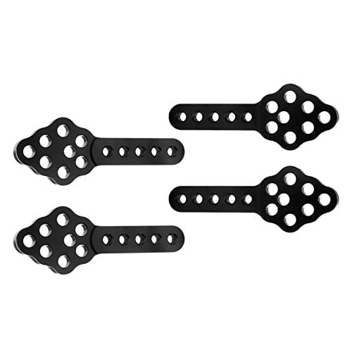 FriHobby Aluminum Shock Mount Lift Kit Set for 1/10 Axial SCX10 SCX10 II 90046 D90 D110 RC Crawler Car Upgrades Replacement (Black)