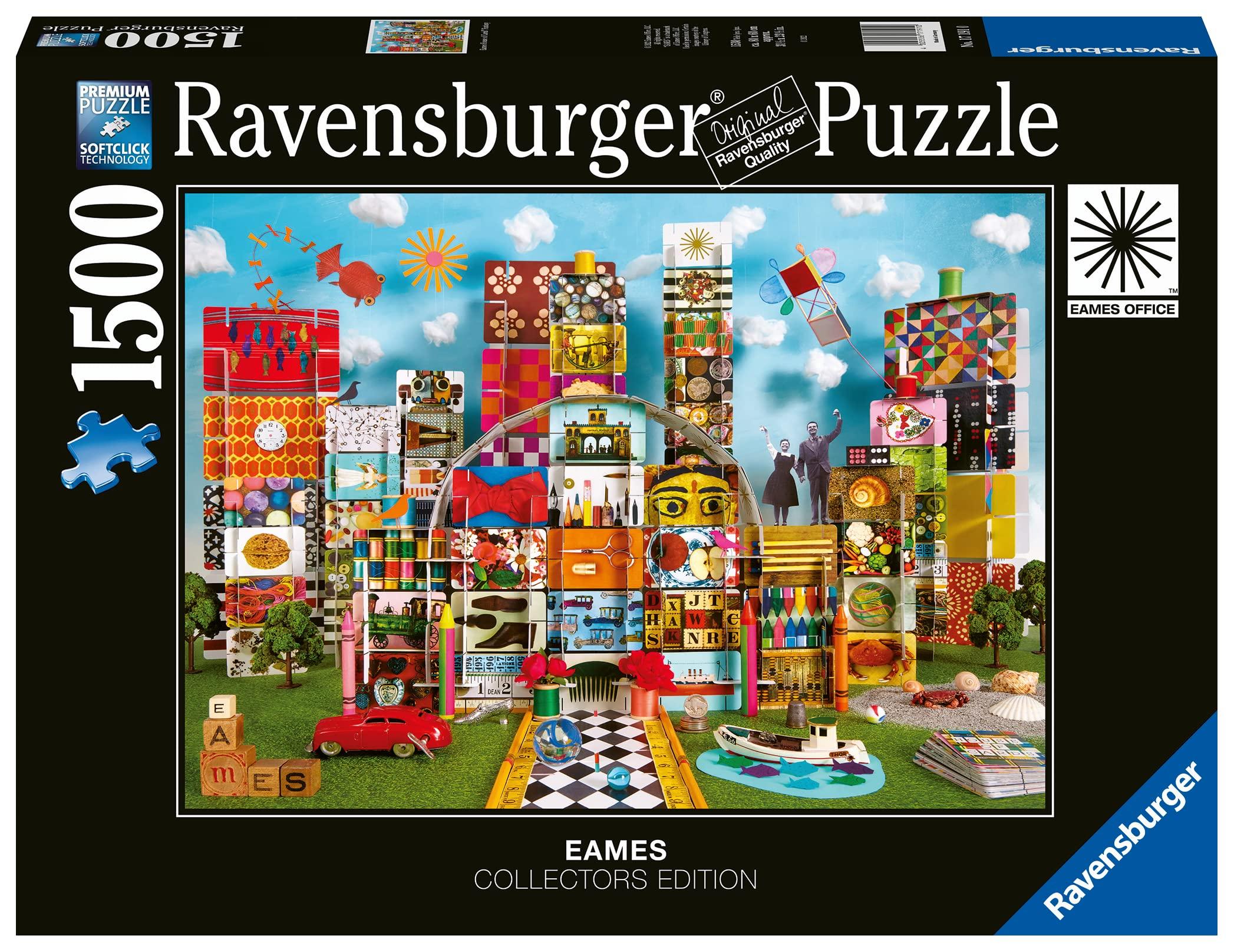 Ravensburger Ravensburger Eames House of Cards Fantasy - 1500 Piece Jigsaw Puzzle for Kids and Adults | Unique Design | Softclick Technology Sustainable Materials | Designed by Renowned Artist