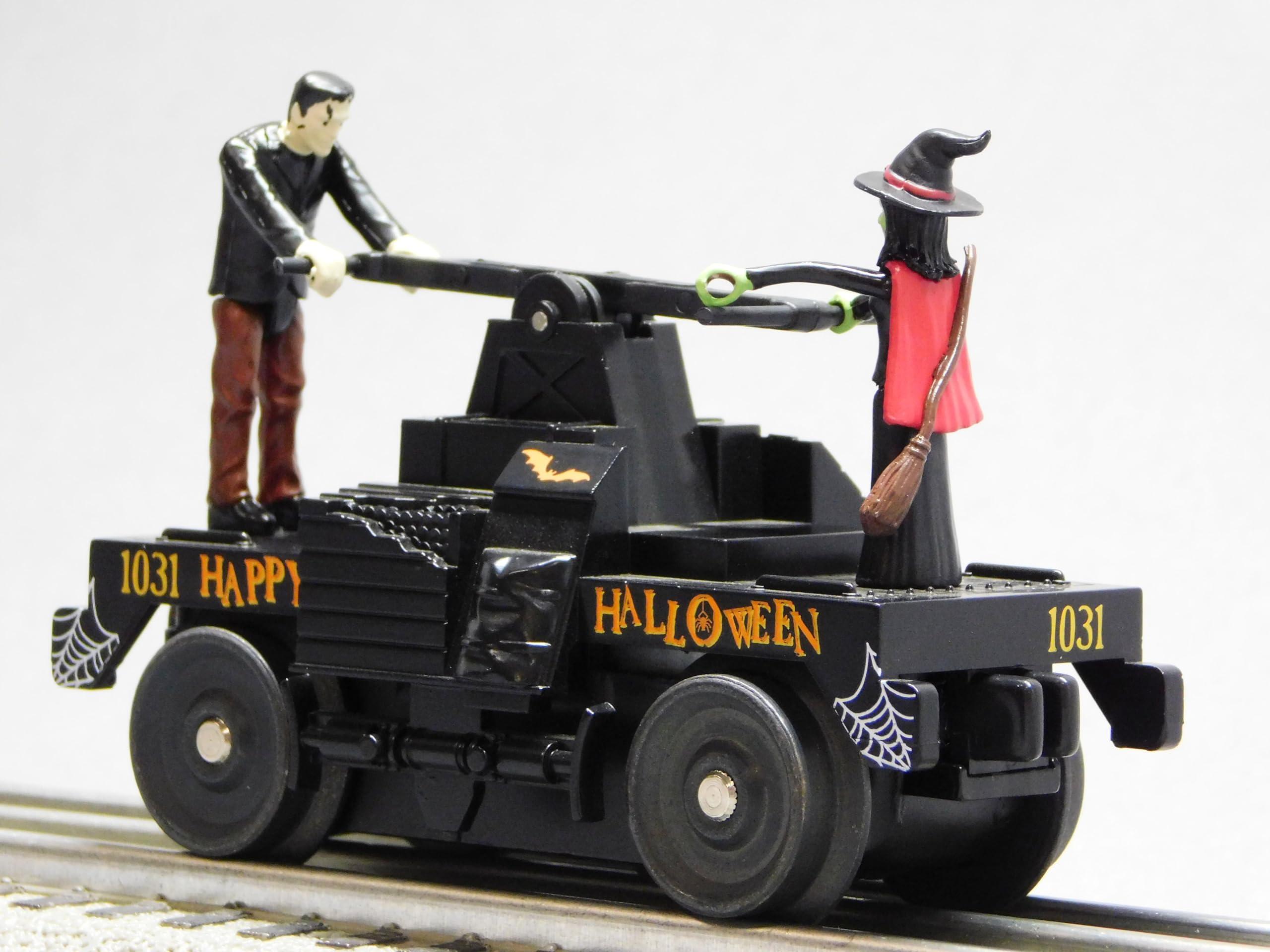 M.T.H. Electric Trains MTH RAILKING Halloween (Black) Operating Hand CAR MOW 30-5242