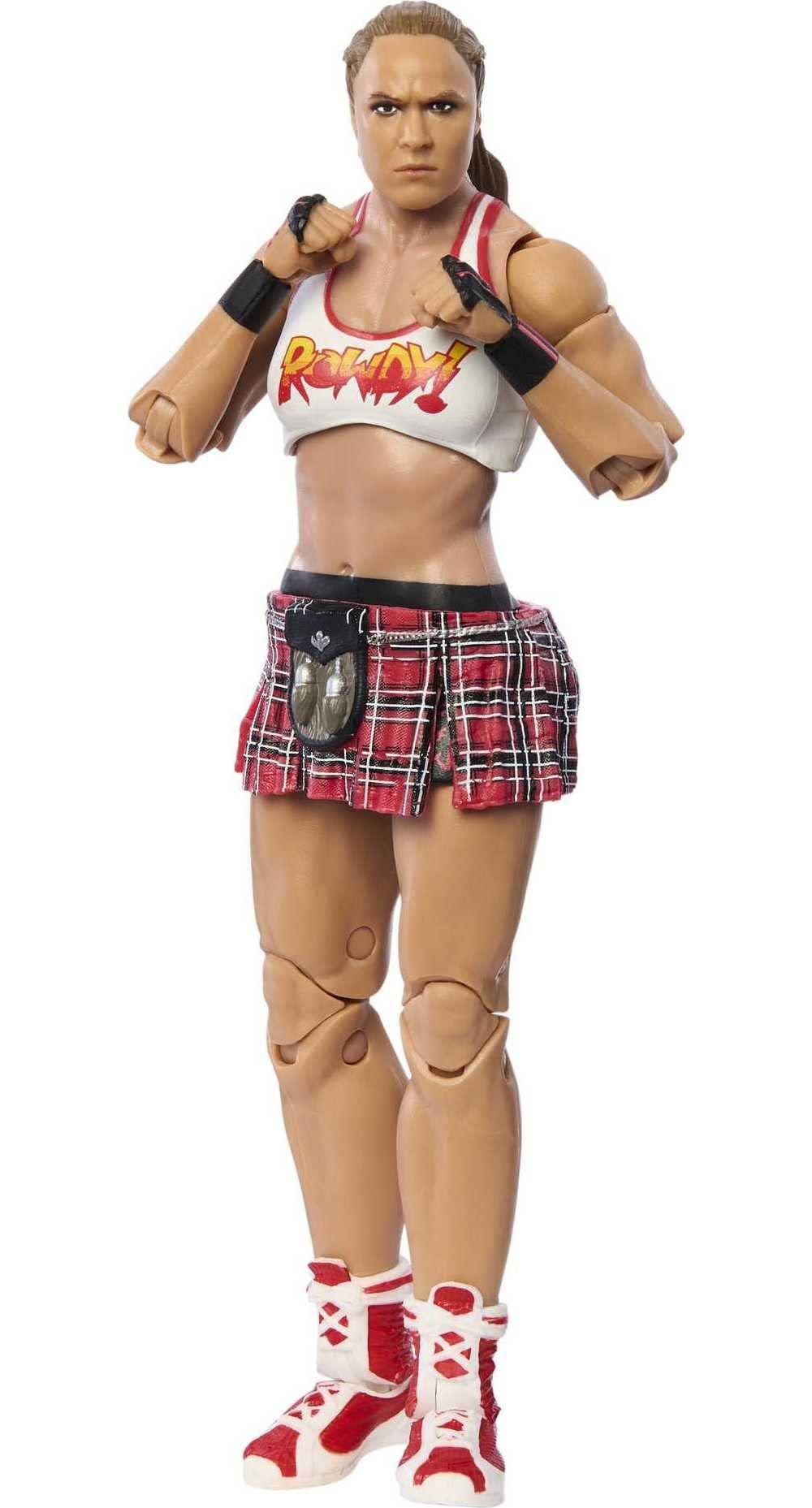 Mattel WWE Elite Collection Top Picks Action Figure Accessories Set Ronda Rousey 6 inch Collectible with Articulation Interchangeable Parts