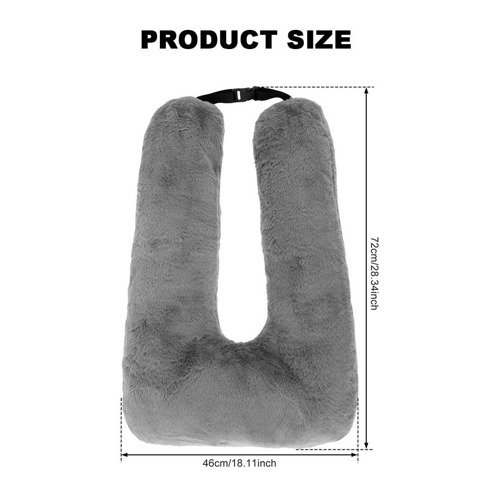 Ztaovn Traveling Car Pillow for Sleeping, Road Trip Pillow, Booster Seat Pillow, Kids Carseat Pillows, Pillow for Car Seat Toddler, Roadtrip Pillow, Removable U Shaped Reading Pillows for Airplane(Rose Purpl