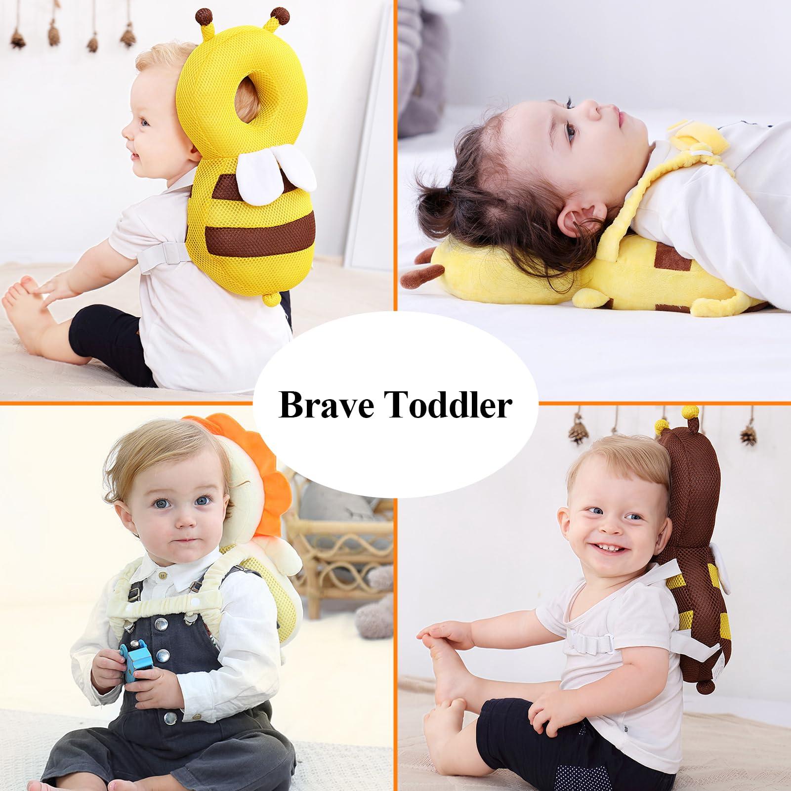 ParkistStar Head Protection Safety Cushion Kids Protection BackpackAdjustable Strap Baby Toddler Head Protector Adjustable Fixation Straps for Crawling and Walking
