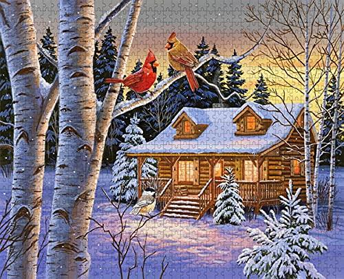 Losea Puzzles for Adults 500 Piece,Rustic Retreat Wooden Jigsaw Puzzles 500 Pieces for Adults,500 Piece Puzzle Art for Family,Pieces Fit Together Perfectly,Large Puzzle Games Toys