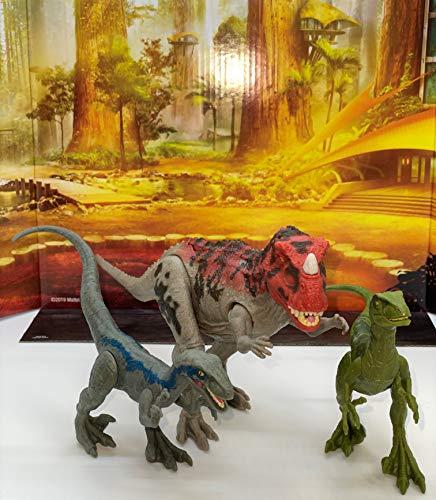 Jurassic World Jurassic World Camp Cretaceous Isla Nublar Ceratosaurus Clash Set with Ceratosaurus and 2 Velociraptors