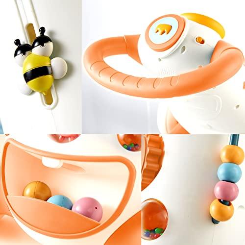 KÜB KÜB Interactive Baby Push Walker | Orange | Locking Wheels | Safe & Stable Design | Activity Walker | Baby Walker Toy | Toddler Push Toy | Learning Walker Toy | Infant Toys