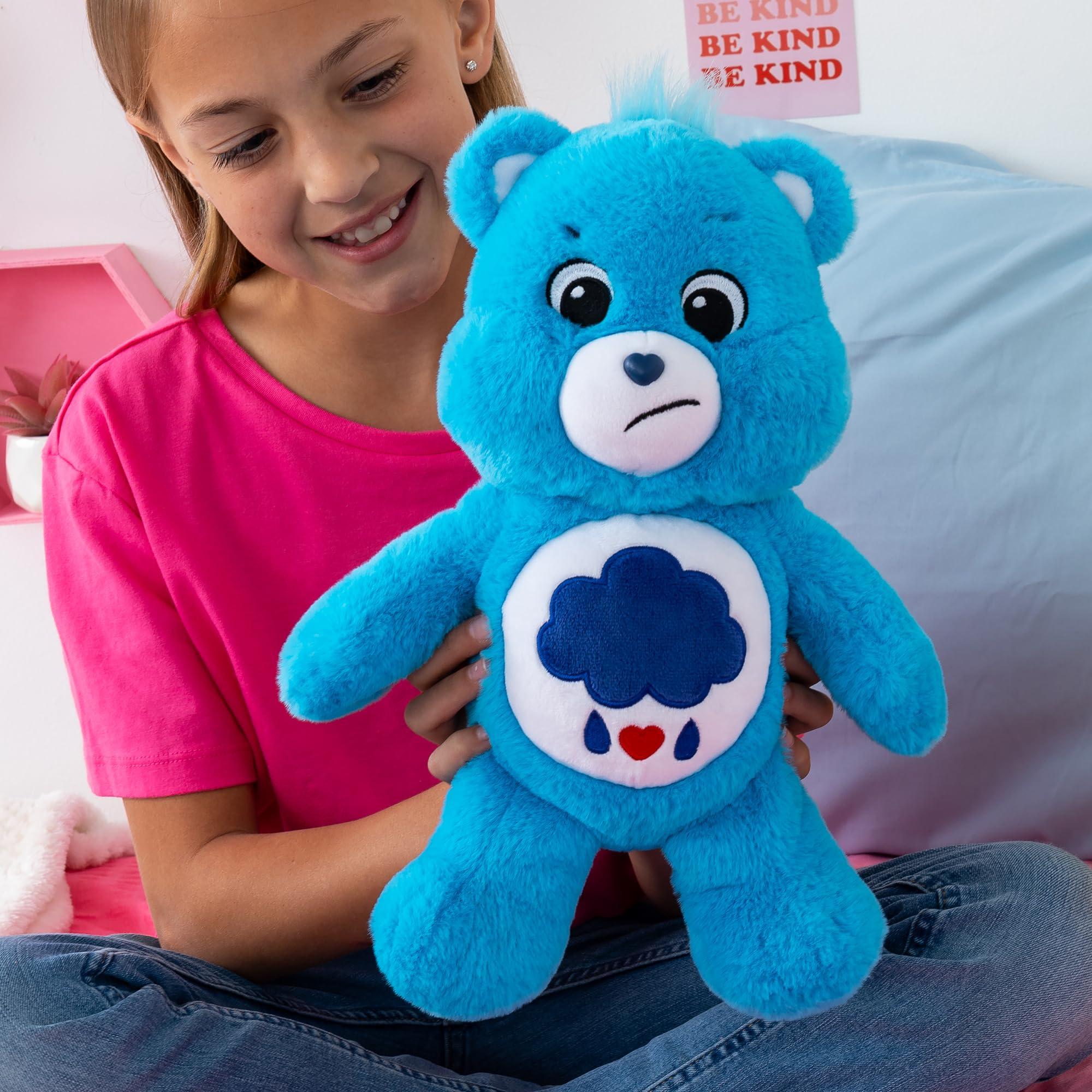 Care Bears Care Bears 14 Grumpy Bear - Blue Plushie for Ages 4+ Perfect Stuffed Animal Holiday, Birthday Gift, Super Soft and Cuddly Good For Girls and Boys, Employees, Collectors