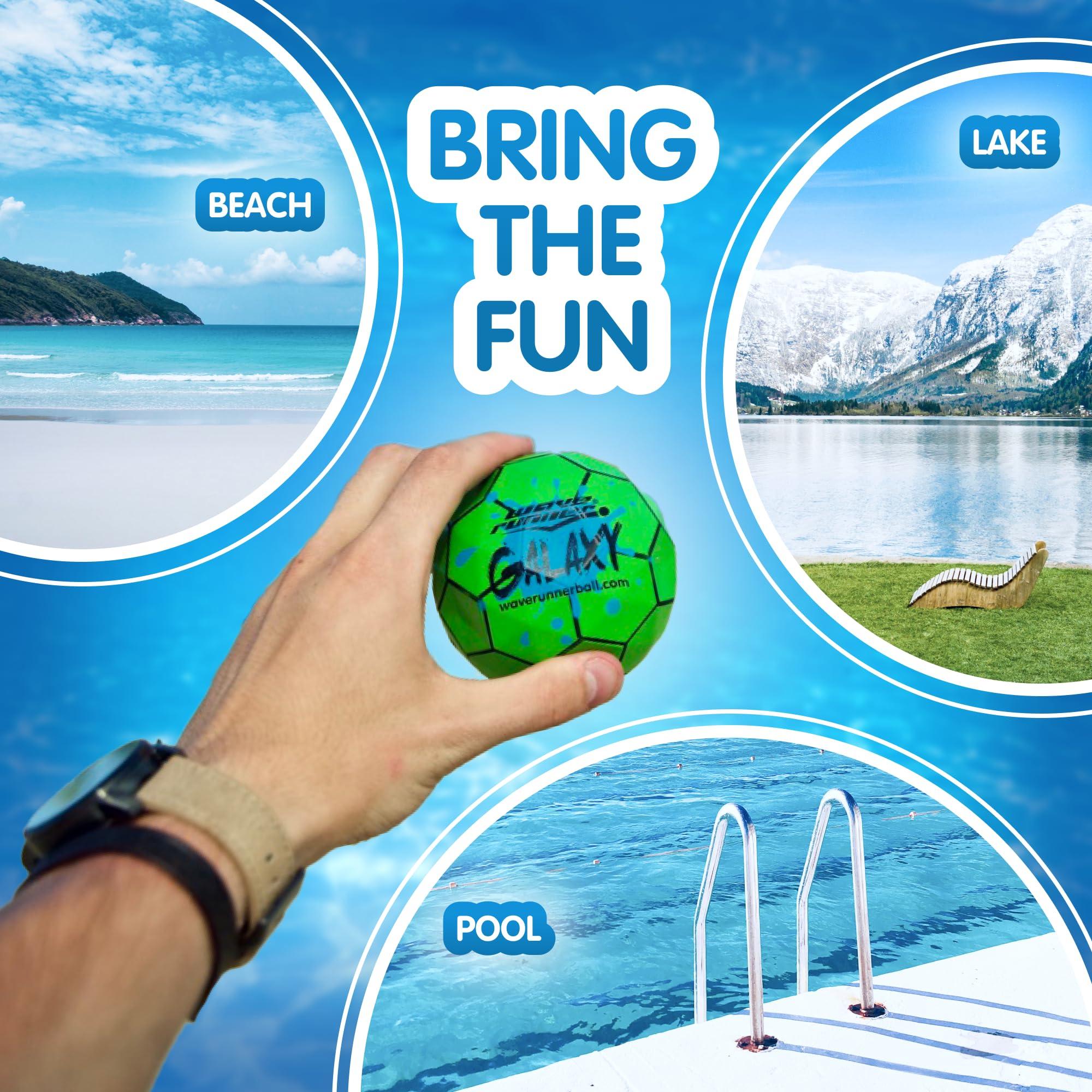 Wave Runner Wave Runner Galaxy Bounce Ball - Revolutionary Water Balls for Pool and Beach Fun, Ultimate Skipping and Bouncing Ball Pool Toy, Endless Summer Fun for Teens, Boys, Girls (4 Ball)