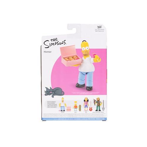 Disney Disney The Simpsons Action Figures 4-Pack 5-Inch Collectible Figures from Jakks Pacific's Wave 1 - Homer, Bart, Groundskeeper Willie, and Otto