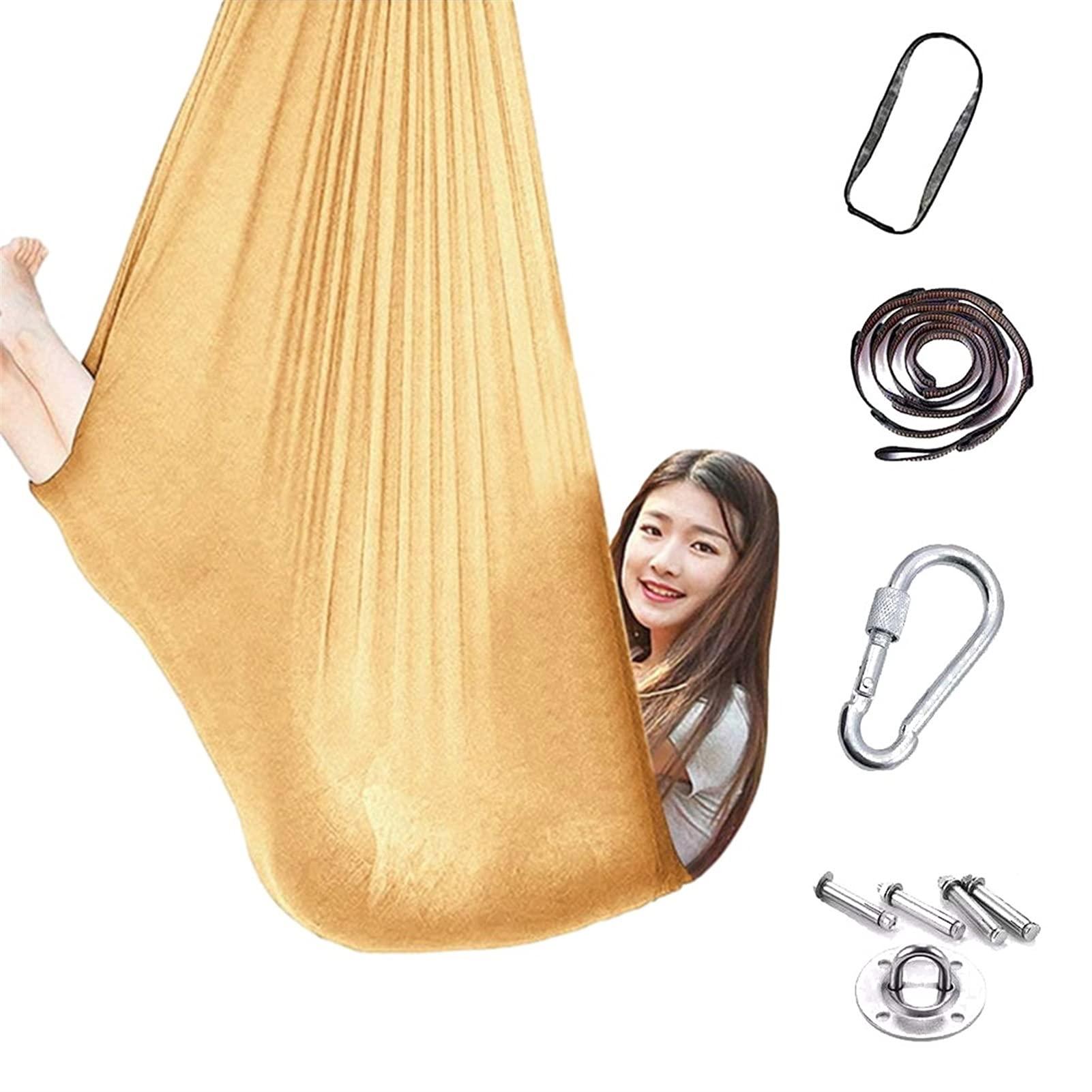 XMSM XMSM Indoor Physical Therapy Swing for Kids with Special Needs, 360 Swivel Hanger Cuddle Hammock Chair for Children with Autism, ADHD, Aspergers Great Sensory Integration