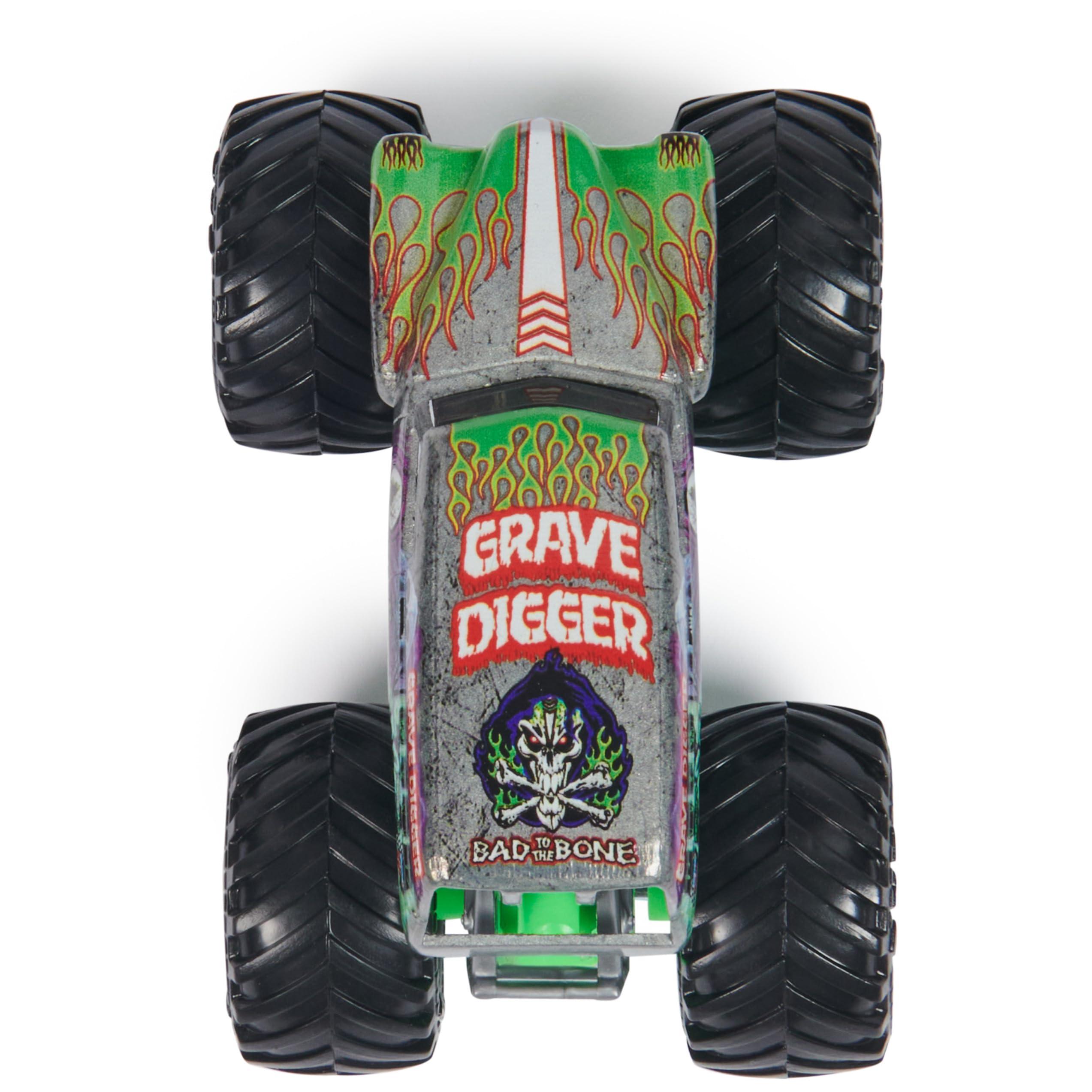 Monster Jam Monster Jam, Official Grave Digger Monster Truck, Die-Cast Vehicle, 1:64 Scale, Kids Toys for Boys Ages 3 and up