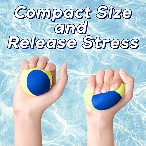 Guard Glasses Guard Glasses Water Skipping Ball Summer Beach Ball 2-Pack Water Bouncing Balls Grip Ball for Beach Swimming Pool River Lake, Red