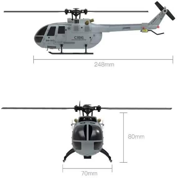 SOWOFA Remote Control Helicopter Adult Remote Control RC Model Search and Rescue Helicopter Model Multi-Purpose Helicopter Electric Model Single-Propeller aileron-Free Aircraft