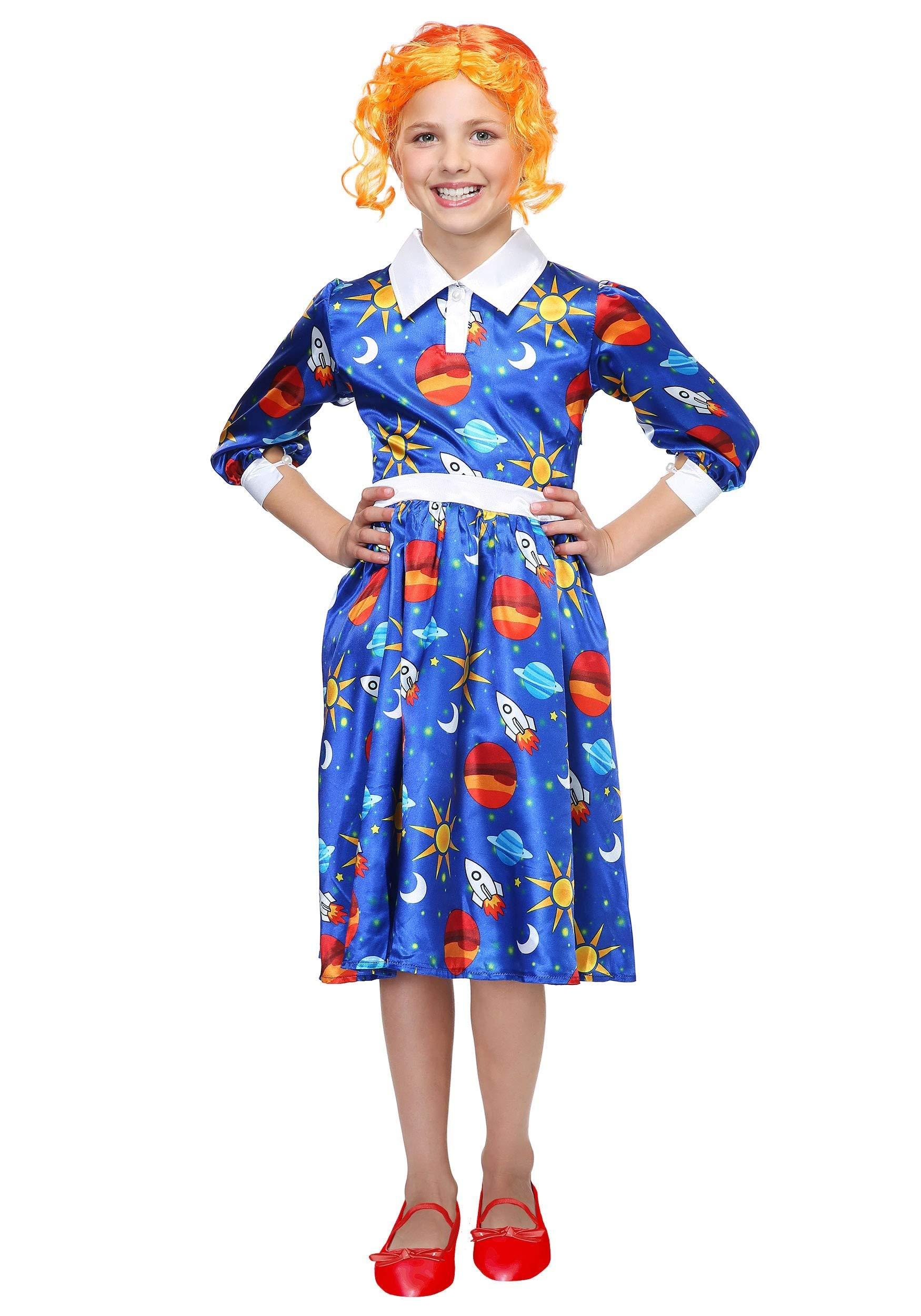 Fun Costumes Magic School Bus Miss Frizzle Costume for Kids - S BNDL Blue