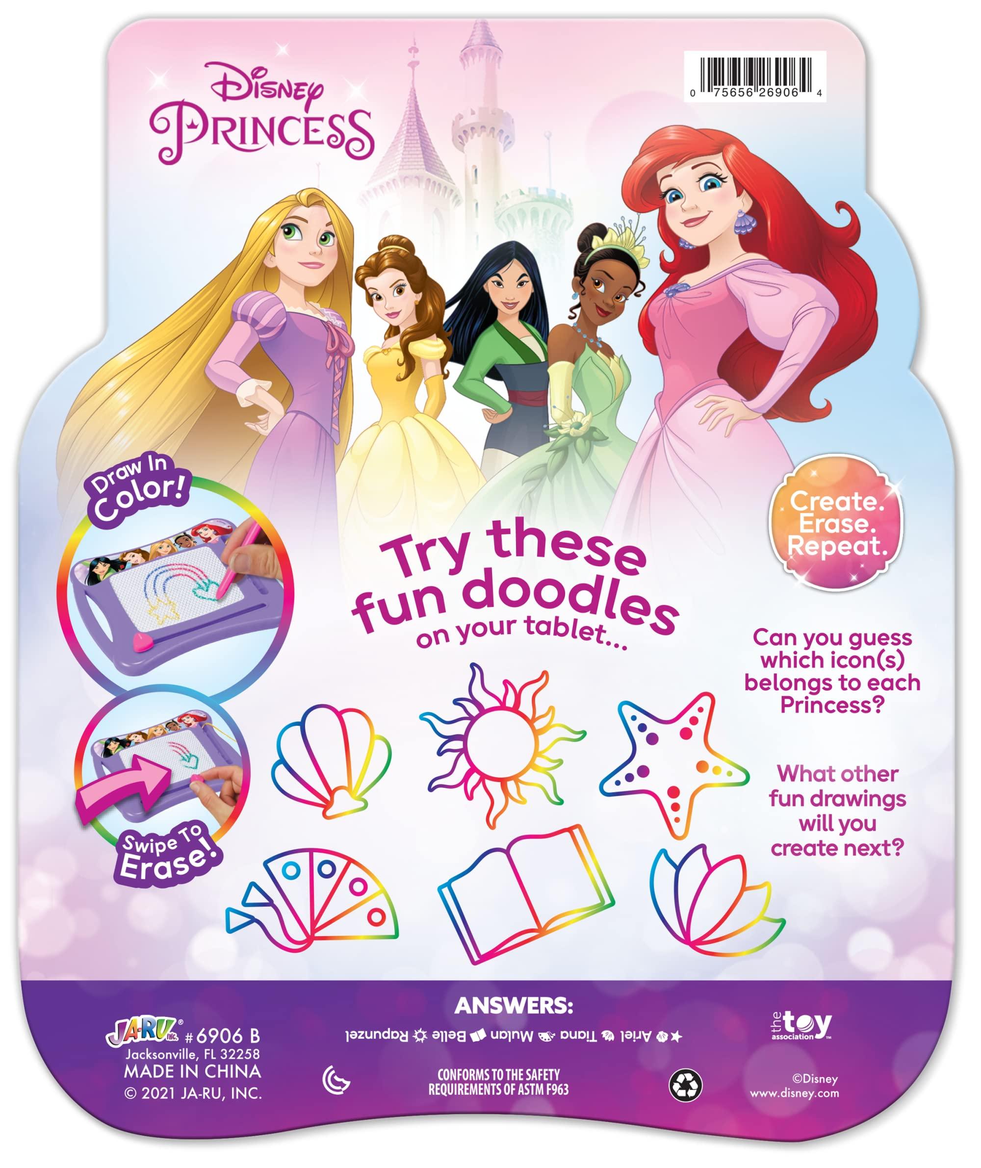 JA-RU JA-RU Disney Princess Magic Draw-Magnetic Drawing Pad (1 Pack). Drawing Kids Board Car Trip Toys | Mess-Free Small Kids Write Board | Creative Activities and Travel Entertainment.B-6906-1s