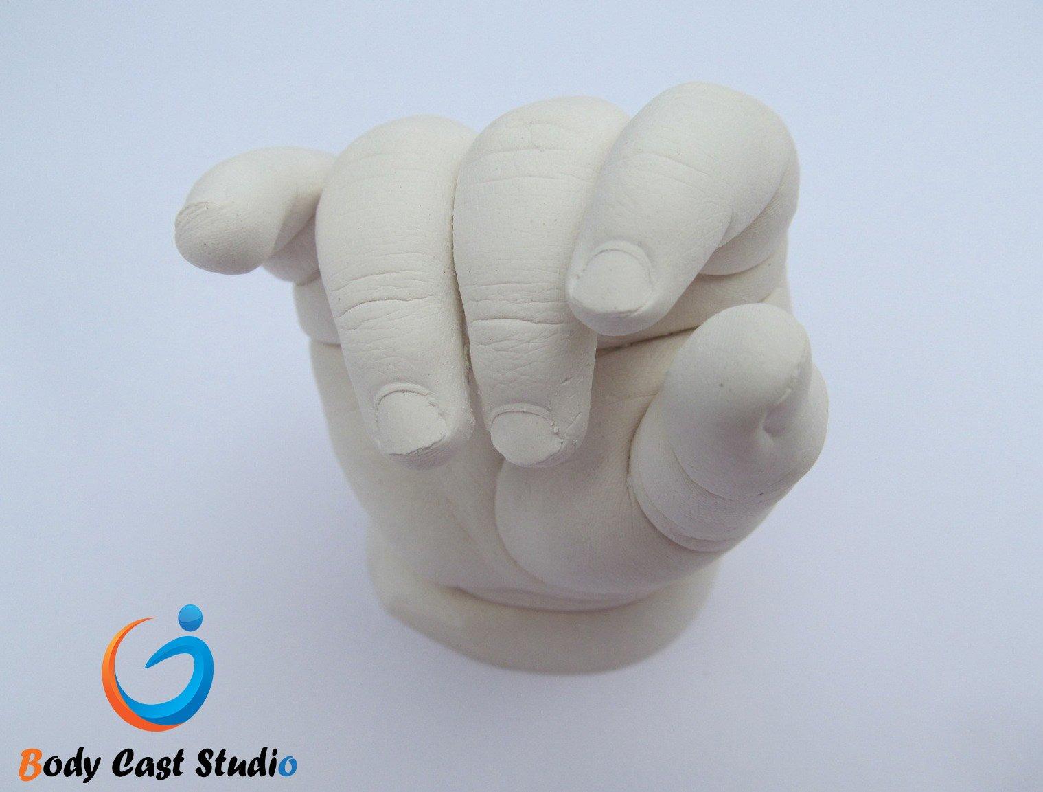 Body Cast Studio Baby Newborn 3D Hand Casting Moulding Kit | Gift Idea | Strictly for Newborns and up to 3 Years of Age | Handprint Footprint | Body Cast Studio (No Colour)