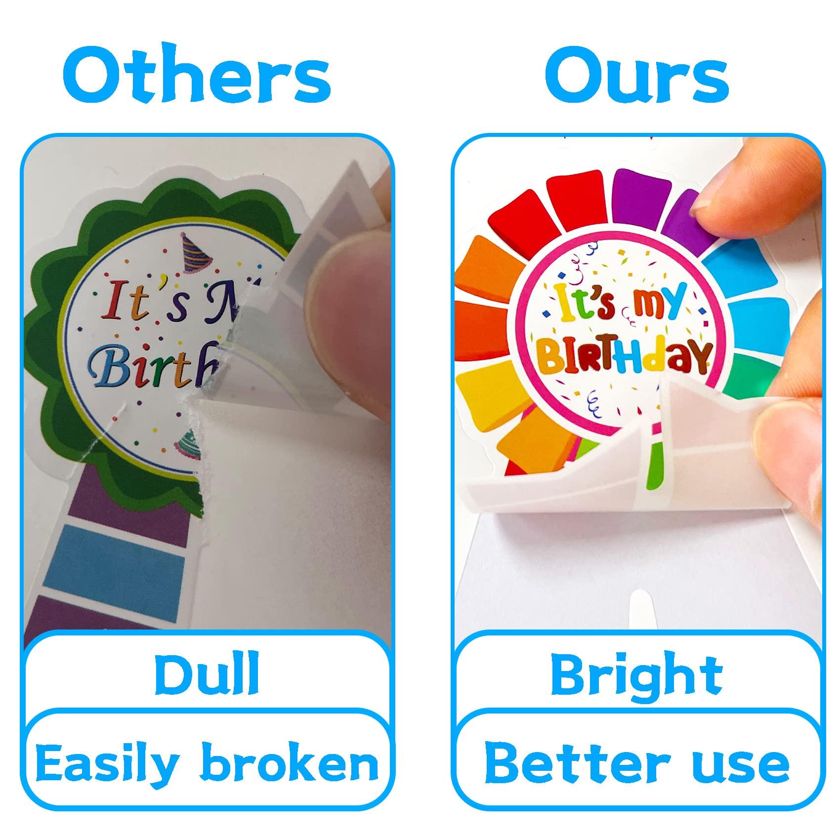 MISS FANTASY Happy Birthday Stickers Its My Birthday Stickers for Teachers Students Kids Classroom Birthday Party Supplies 220 pcs