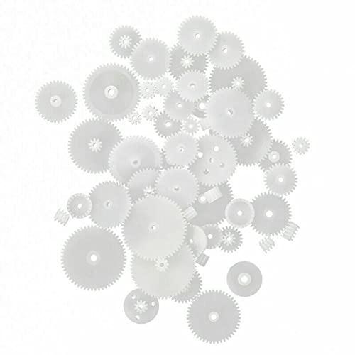 N\\D ND 58PCS Plastic Gears Toy Motor Crown Gear Set for DIY RC Car Robot Part