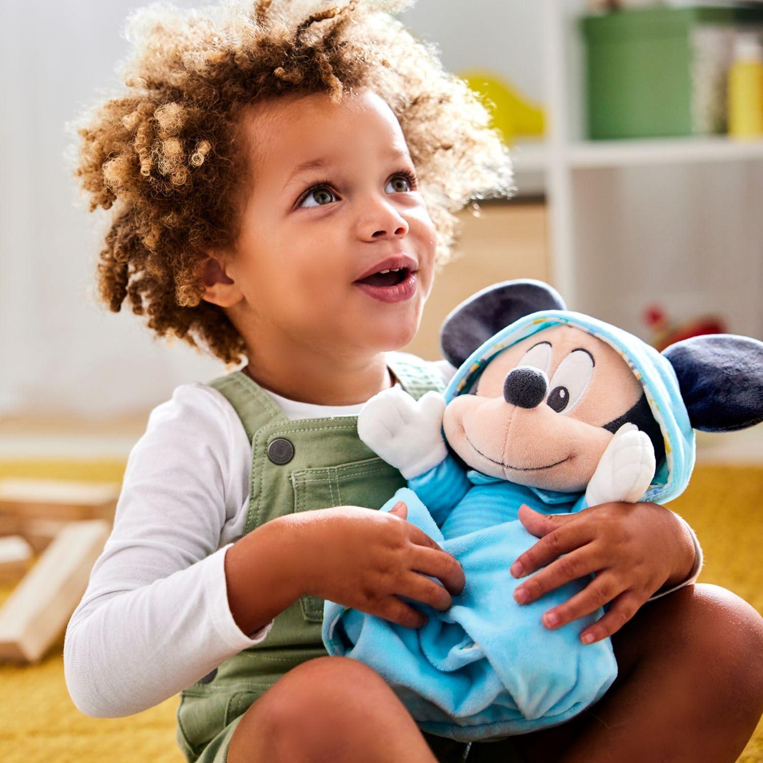 Disney Store Disney Store Official Babies Collection: Mickey Mouse Plush in Swaddle with Detailed Plush Features - Official Soft Toy - Stuffed Animals for Babies - Perfect for Fans & Kids