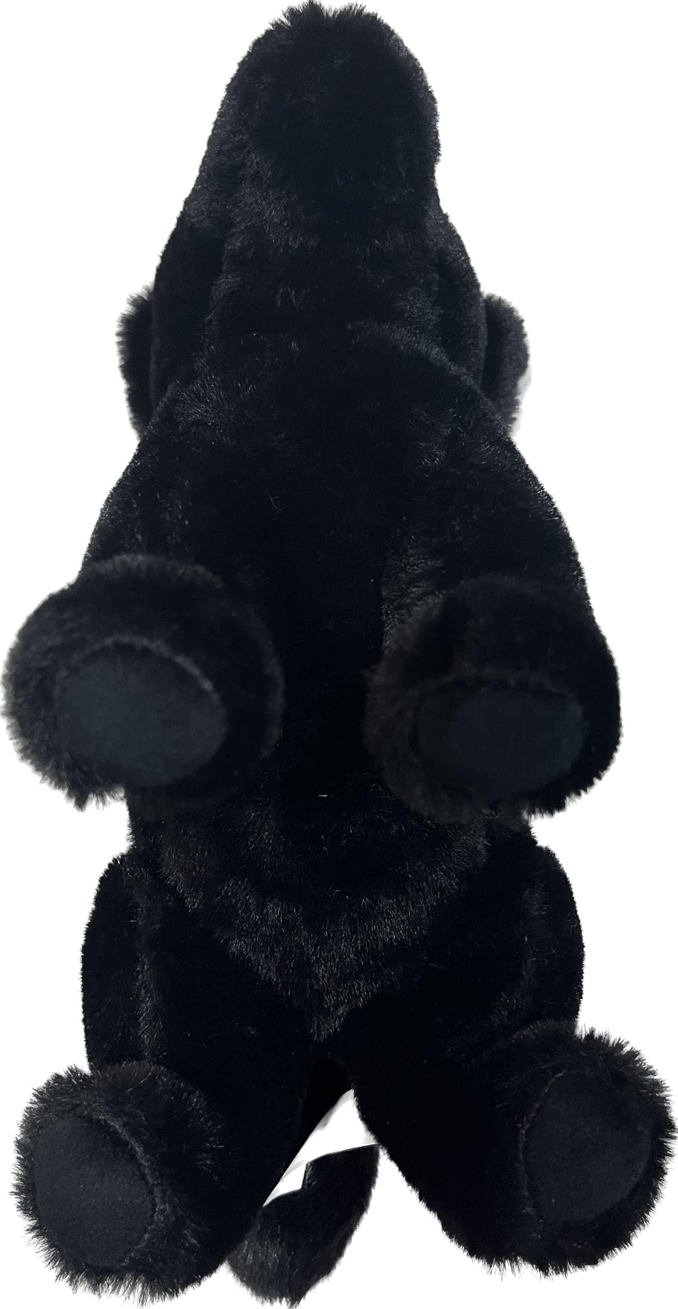 Generic Black Wolf Dog Plush Stuffed Animal for Kids Black Dog Stuffed Animal 10 Inch