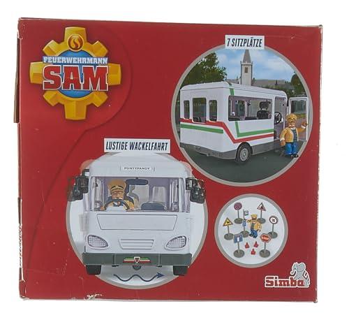 Simba Simba Fireman Sam Vehicle The Trevors Bus Bus 20cm Long with Trevor Figure Approx. 6cm