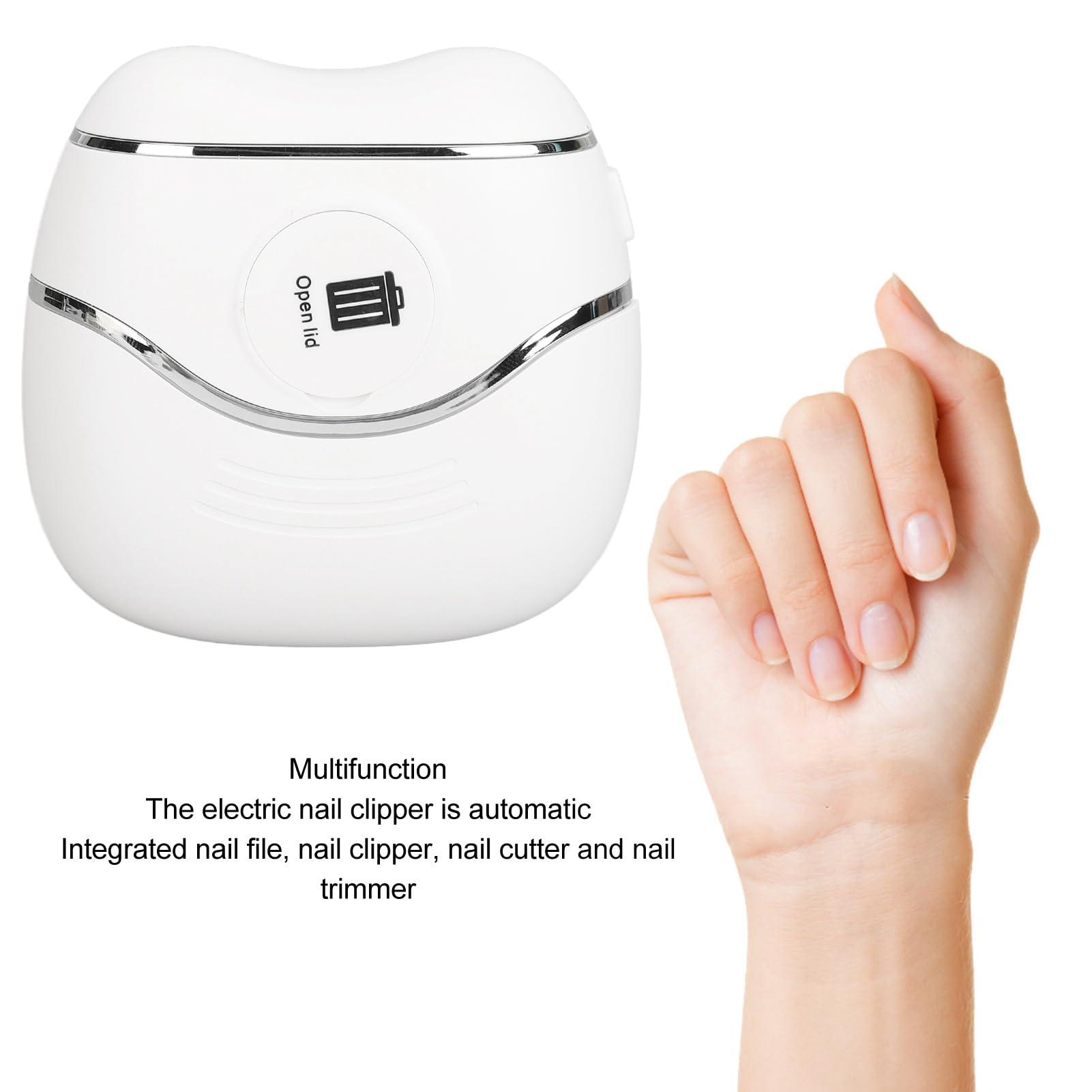 Leopacat Leopacat Electric Nail Clipper, Electric Nail Clippers for Adults, Automatic Nail Clippers Adults Polisher Storage Integrated File Scissors Trimmer Compact Lightweight Quick Care