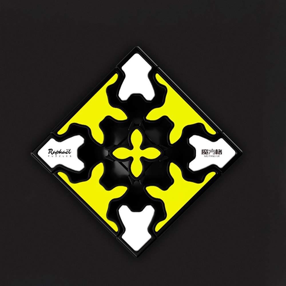 Yealvin Yealvin Gear Cube, 3x3x3 Magic Speed Gear Cube Twisty Puzzles Gear Cube 3D Puzzle Toys Brain Teasers