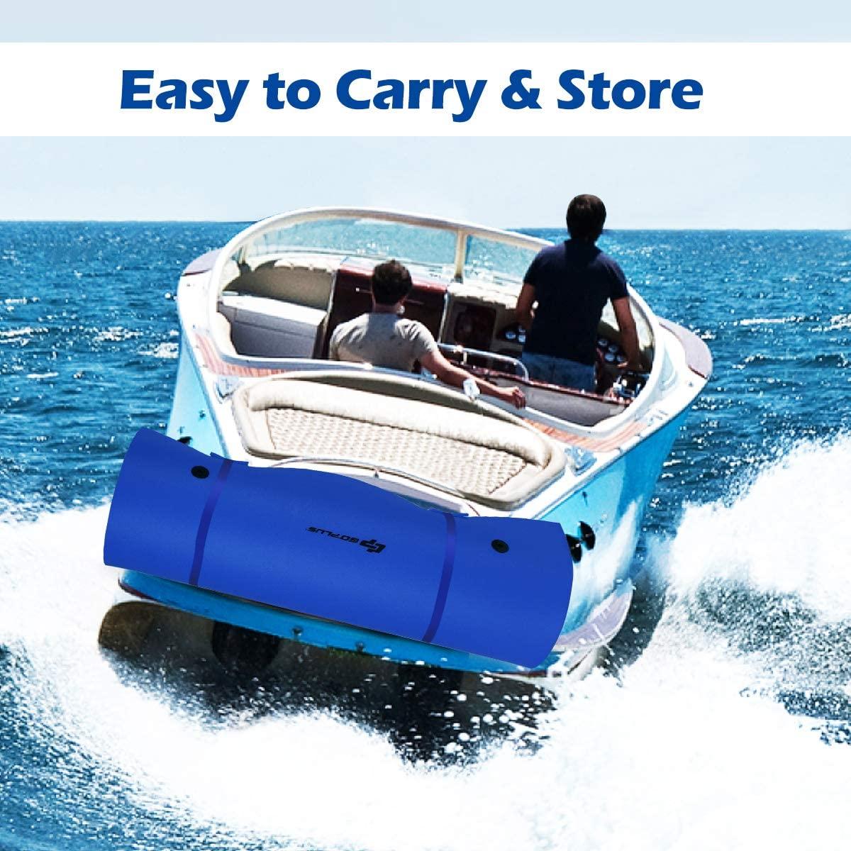 Goplus Goplus Floating Water Pad, Lily Pad for Water Recreation and Relaxing, 3-Layer Tear-Resistant XPE Foam Floating Mat for Beach, Ocean, Lake