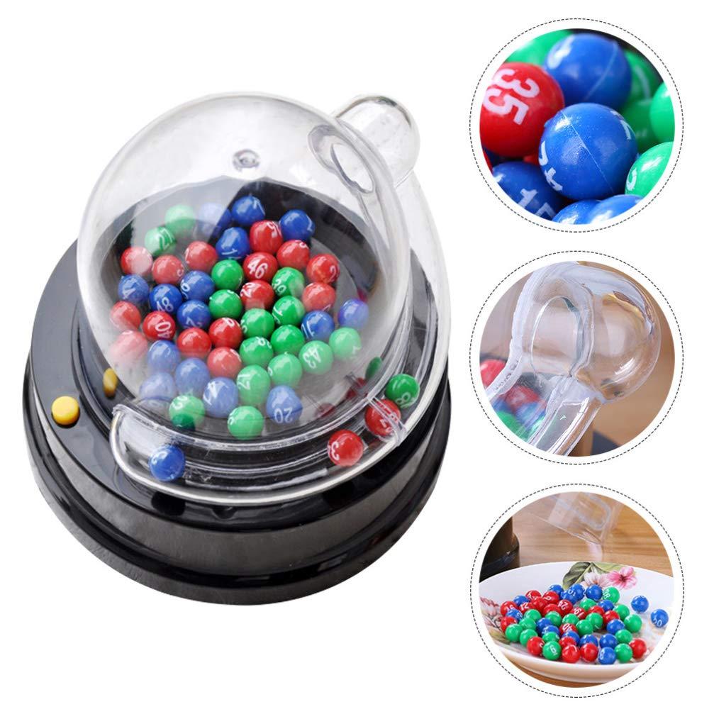 NUOBESTY NUOBESTY 2 Set Bingo Lotto Game Electric Machine Electric Shake Lucky Ball Table Top Toys