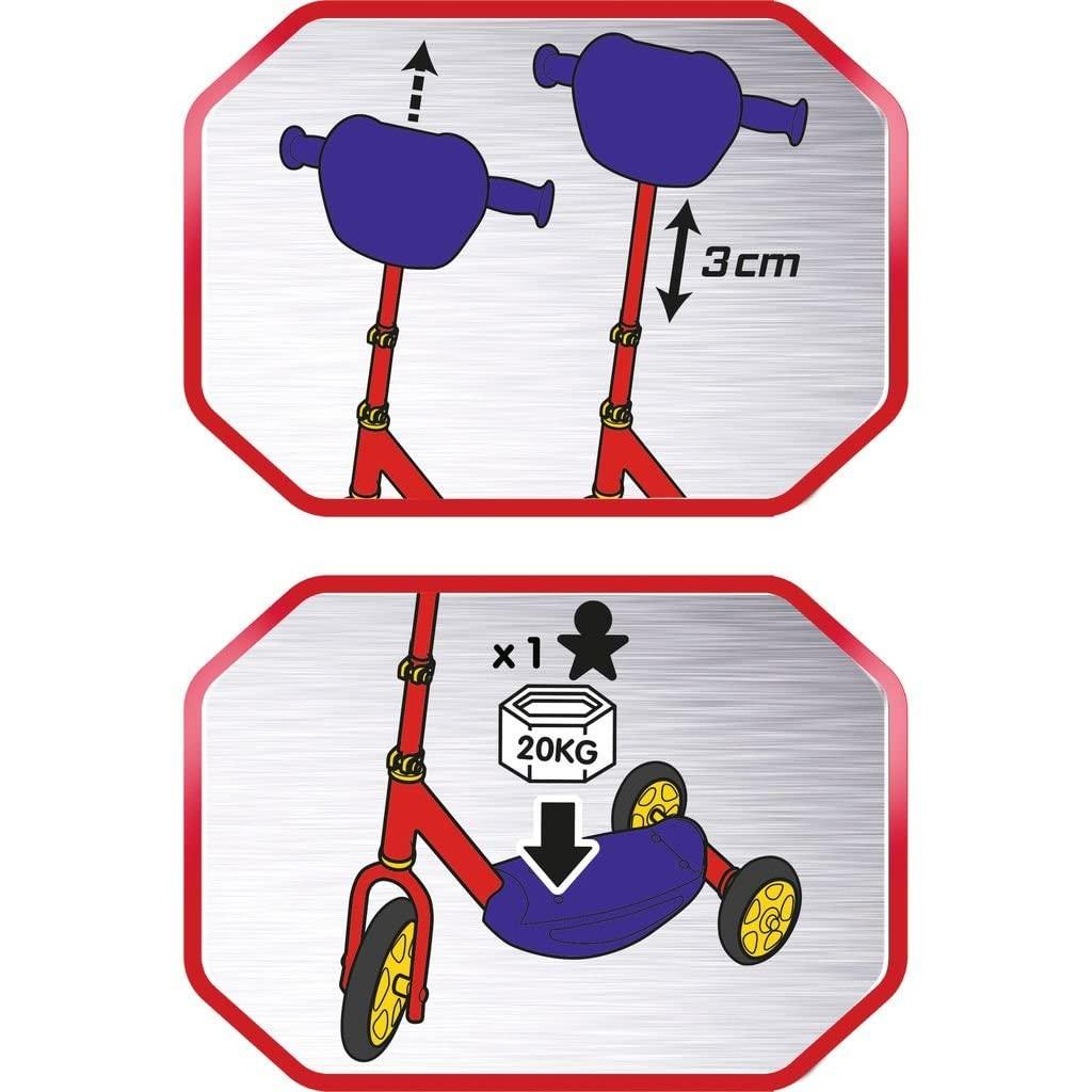 Smoby Disney Cars 3 - patinette 3 roues silencieuses
