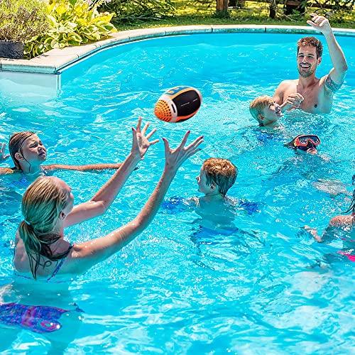 Globall Globall Rubber Younger Football,Sports Balls for Kids,Waterproof Football,8.5-Inch Water Sport and Swimming Pool Football,Beach Game (Grass-Green)