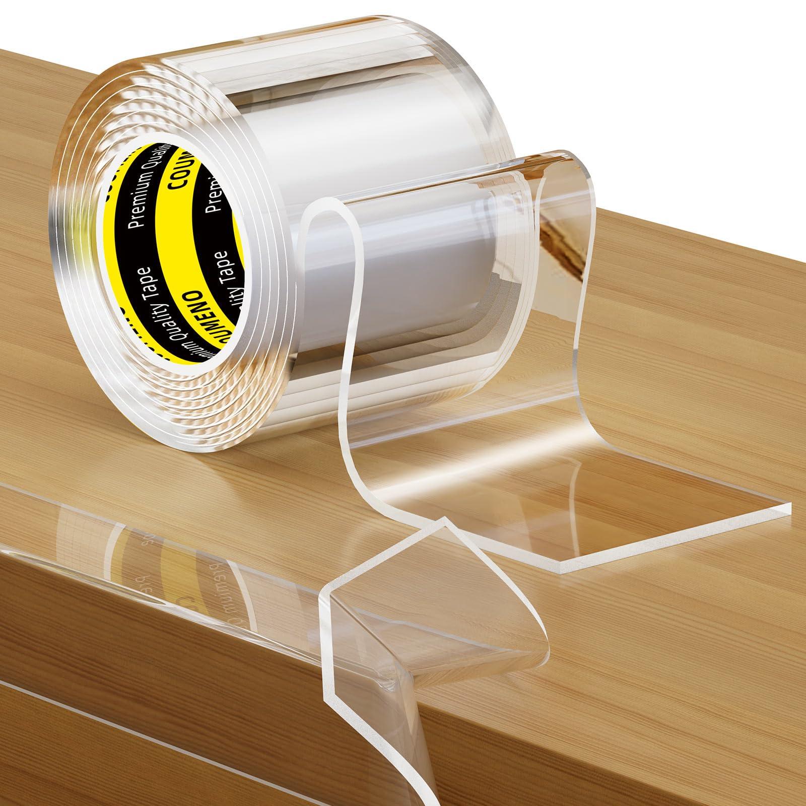 COUMENO COUMENO Clear Edge Protector,Safe Corner Protector, Anti-Sharp Edge Protector, for Furniture, Drawers, Tables, Cabinets 2inX3.28FT