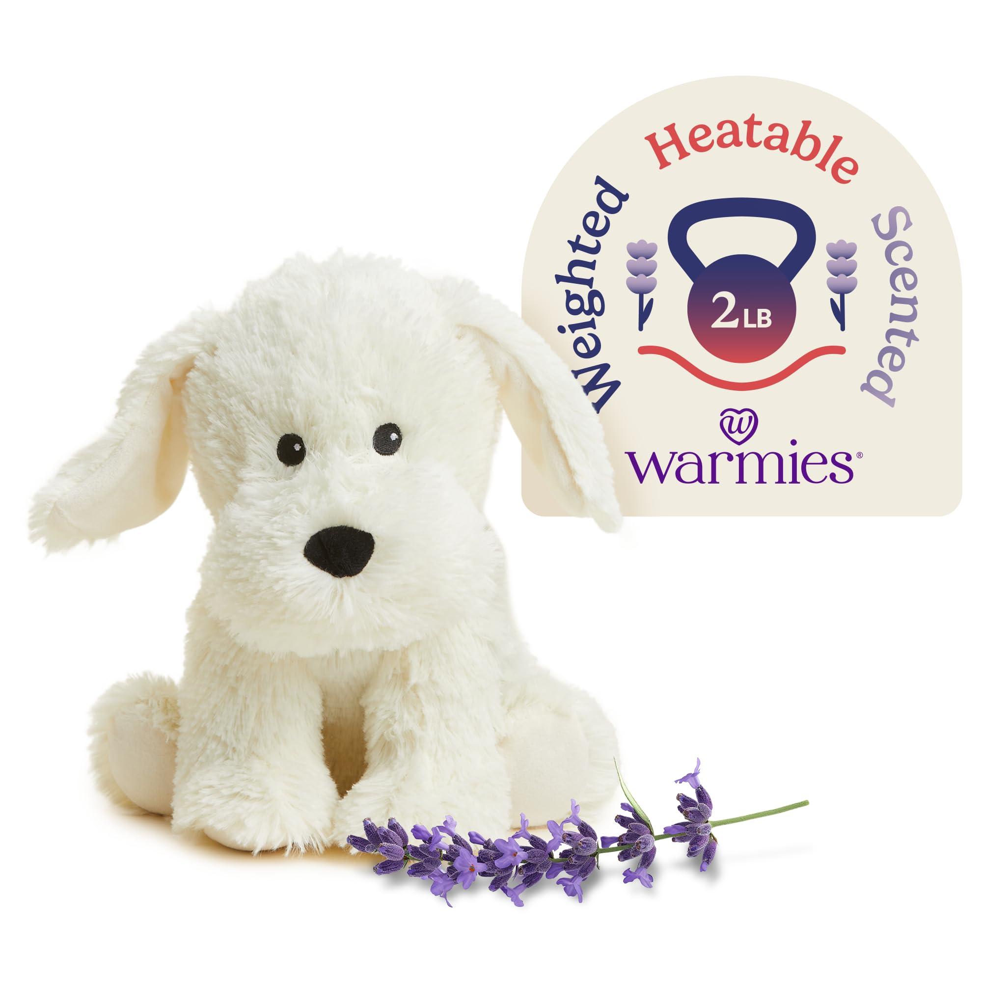 w warmies warmies Yellow Labrador Heatable and Coolable Weighted Pet Stuffed Animal Plush