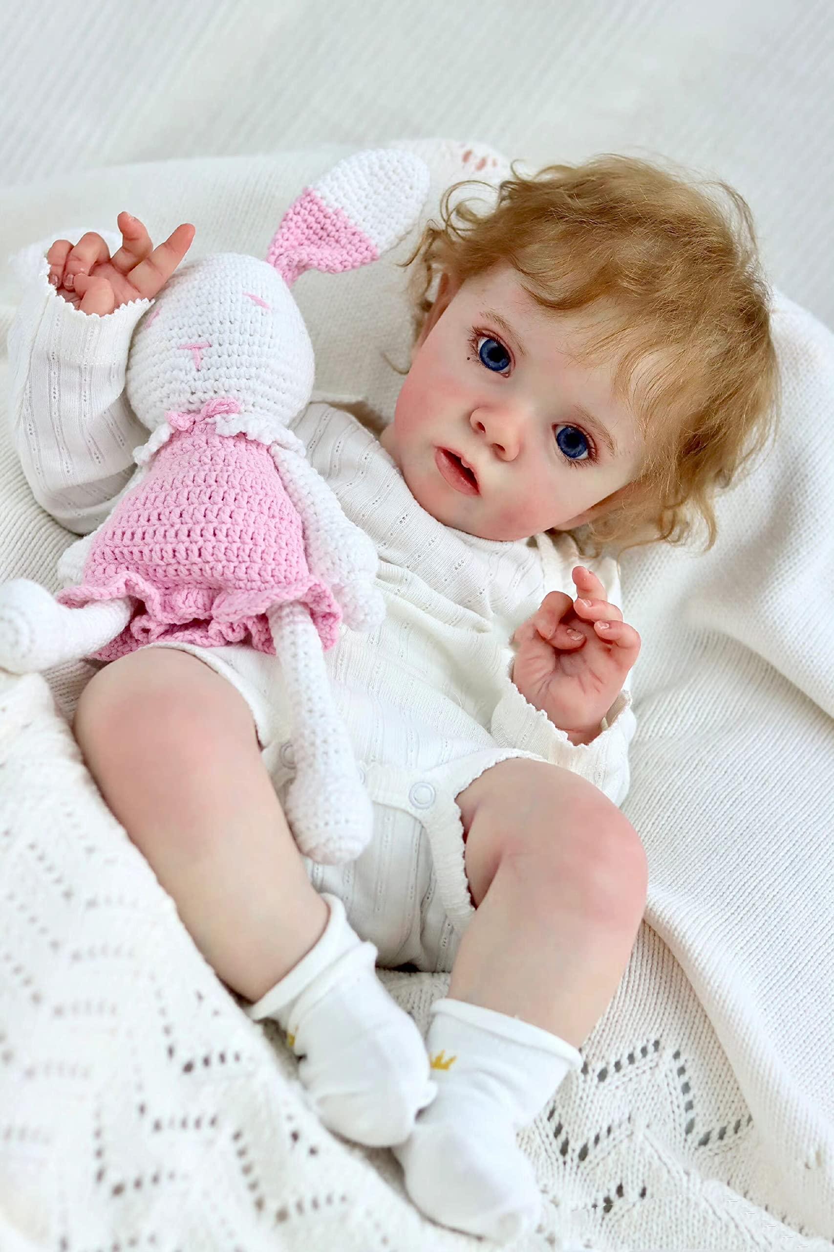 Anano Anano Reborn Real Baby Dolls 24 Inch Lifelike Toddler Baby Girl Realistic Silicone Baby Dolls That Look Real Life Like Newborn Baby Dolls New Born Baby Doll Bebe Reborn Girl
