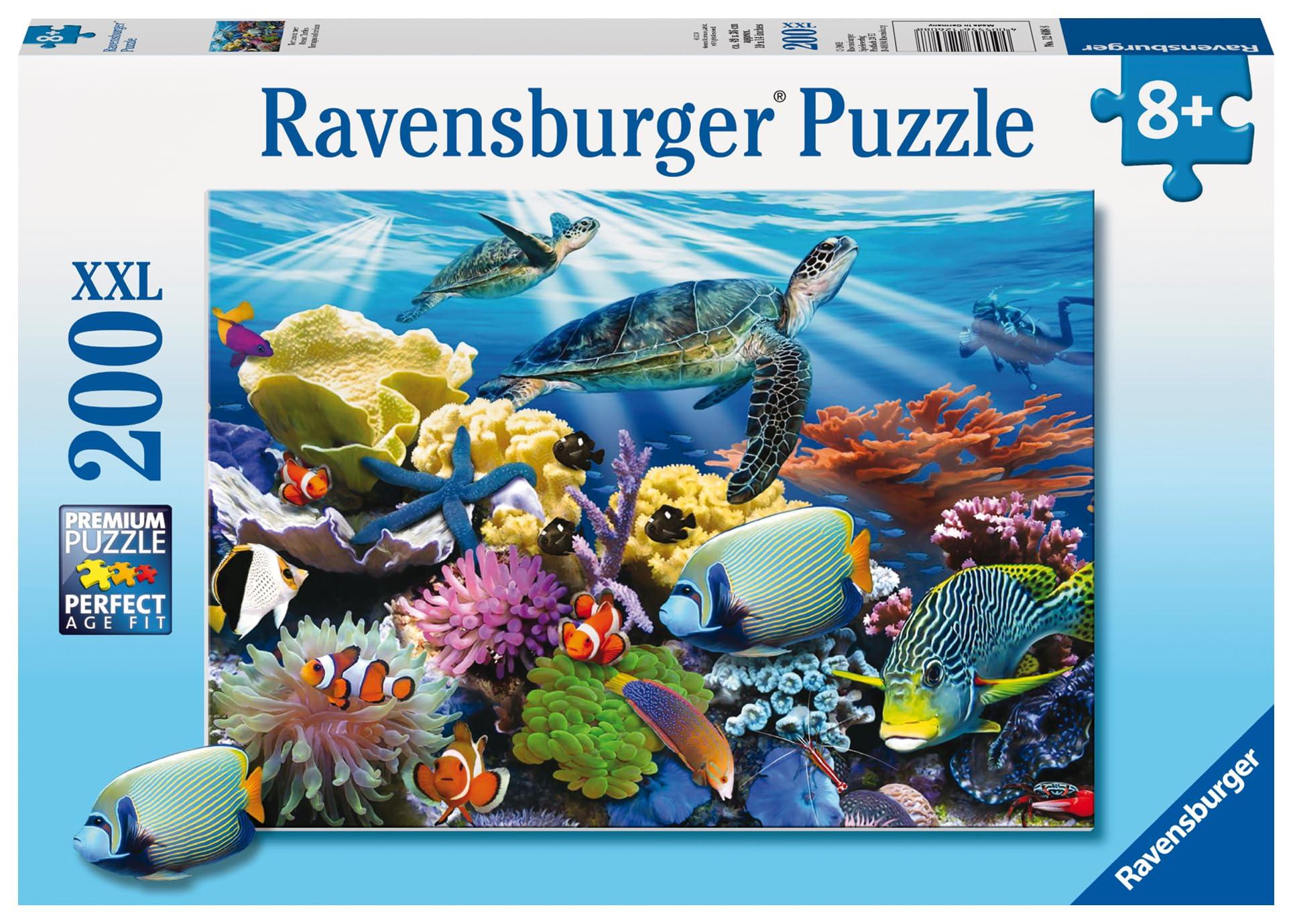 Ravensburger Ravensburger Ocean Turtles - 200 Piece Jigsaw Puzzle for Kids | Unique, Perfectly Fitting Pieces | Enhances Creativity and Concentration | Ideal Gift for Holidays and Birthdays