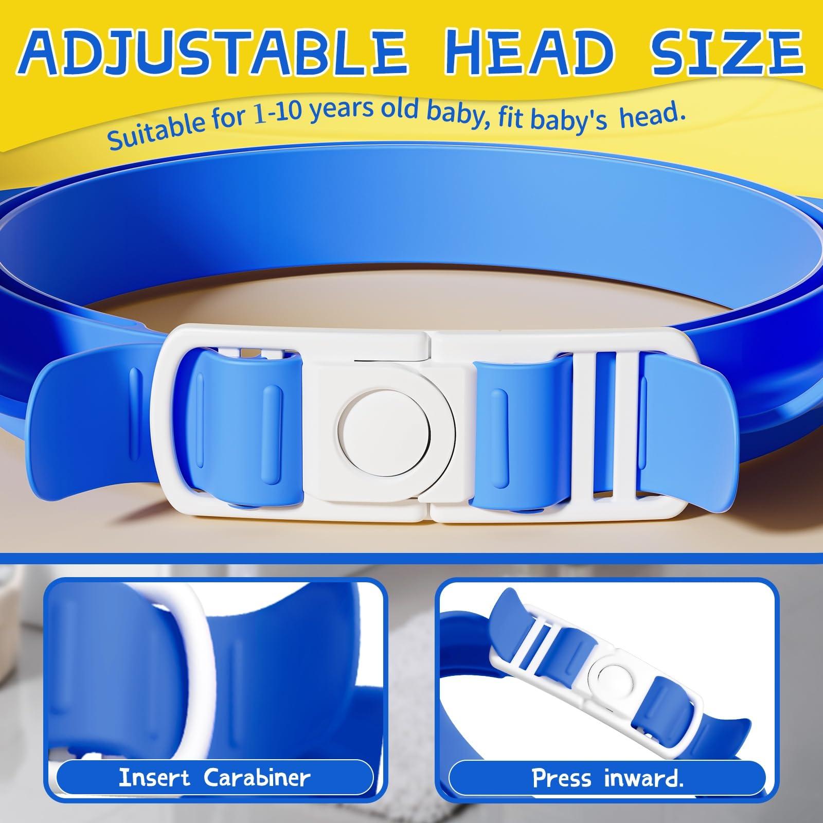 Lonlown Baby Shower Cap for Kids,Adjustable Bath Visor for Toddler Shower Cap for 1-10 Years Old Kids,Soft Baby Bath Visor Protector Eye Ear,Washing Hair Fun