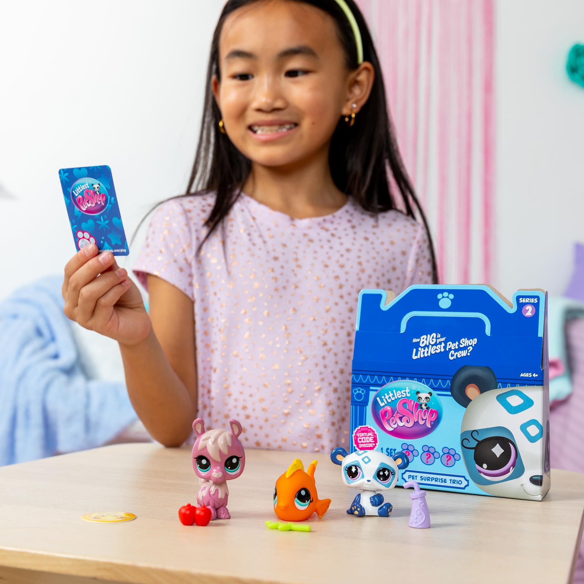 Littlest Pet Shop Littlest Pet Shop - Pet Surprise Three Pack - Series 2 - LPS Gen 7, Authentic Mystery Figures, Surprise Collectible Kidult Toy, Girls, Boys, Kids, Tweens Ages 4+