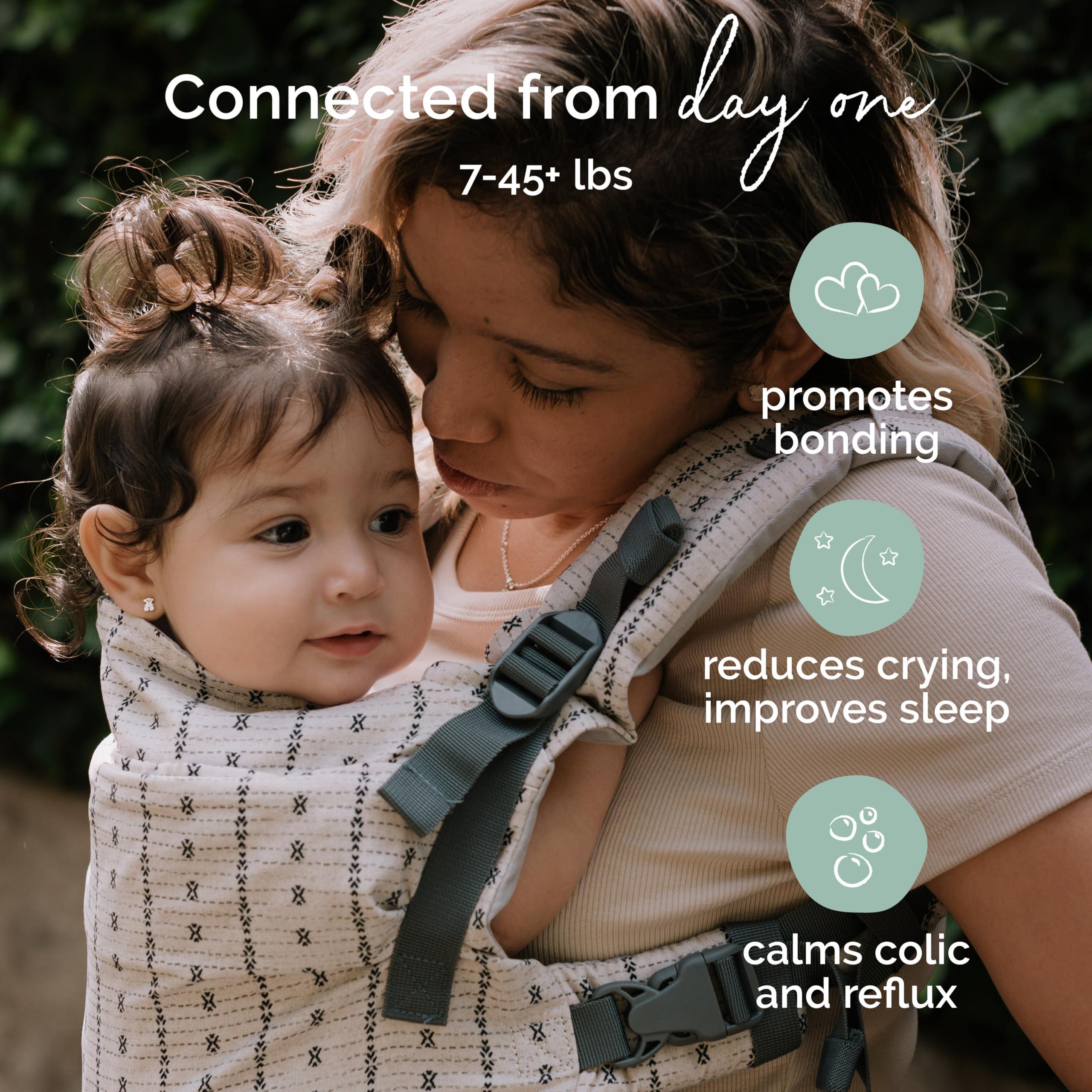 Boba Boba X Baby Carrier - Adjustable Infant Carrier for Newborn to Toddler, Front and Backpack Babywearing 7 to 45 lbs, Ergonomic Baby Carrier with Crossable Straps and Padded Shoulders (Yucca)
