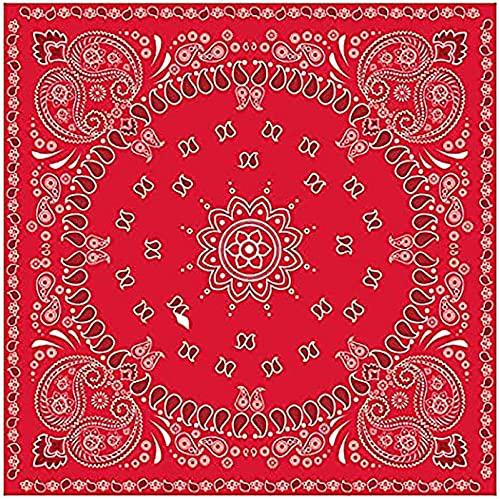 OXYLIPO 40Pcs Red Bandana Western Party Napkins 3 Ply Red bandanas Paisley Print Lunch Dinner Disposable Paper Napkin Set for Western Cowboy Birthday Party Supplies Tableware