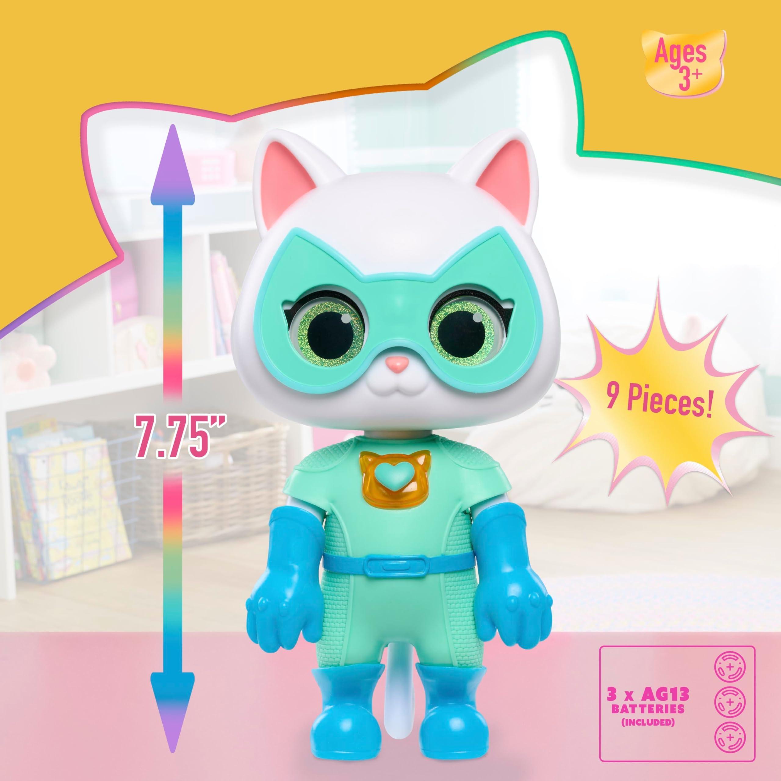 Just Play Just Play Disney Junior SuperKitties Cat-Tastic Transforming Bitsy, Toys for Kids Ages 3 Up