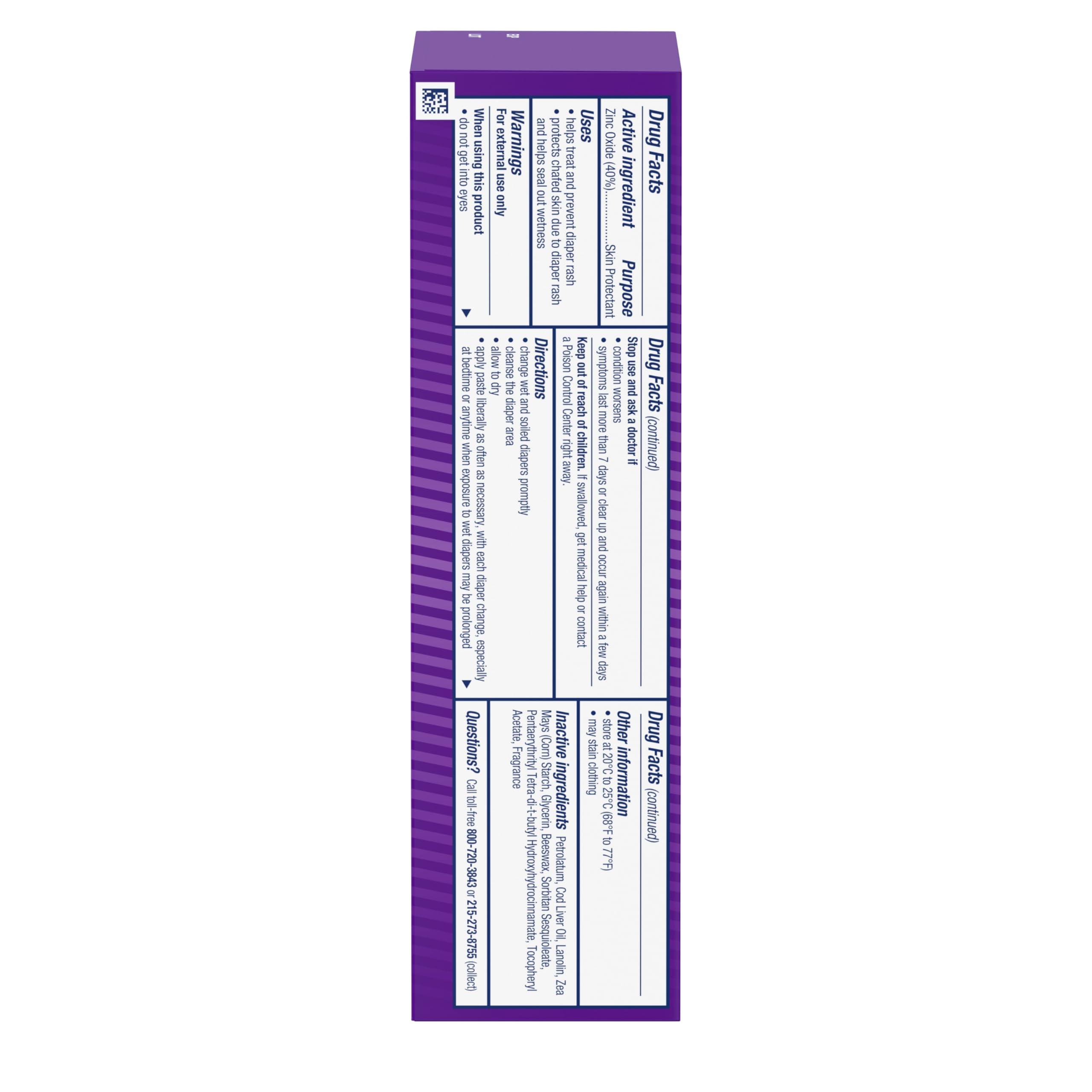 Desitin Desitin Maximum Strength Baby Diaper Rash Cream with 40% Zinc Oxide for Treatment, Relief & Prevention, Hypoallergenic, Phthalate- & Paraben-Free Paste, 4 oz