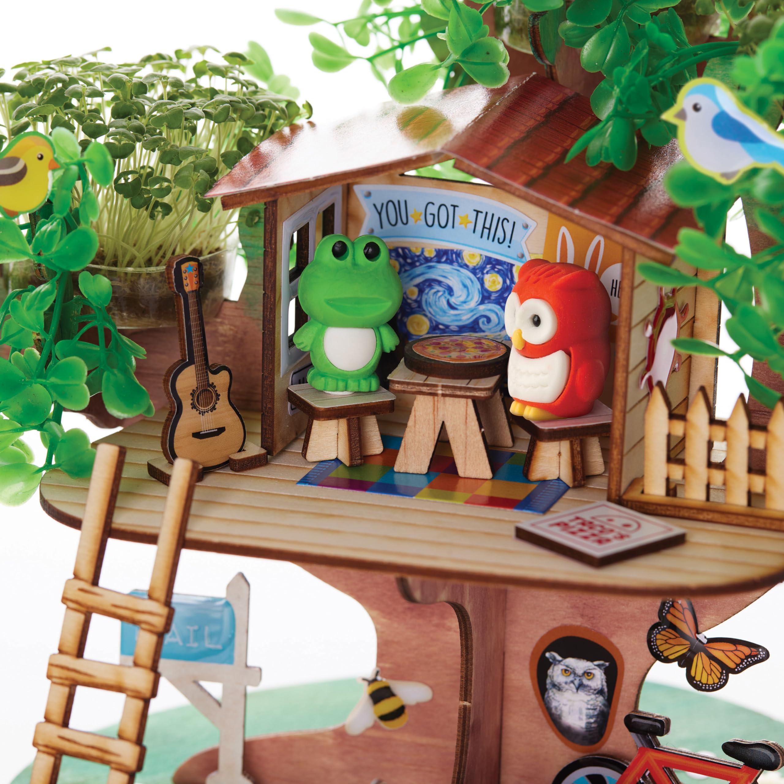 Creativity for Kids Creativity for Kids Build and Grow Tree House Craft Kit - Treehouse Playset Toy for Boys and Girls, Classic Toys for Kids
