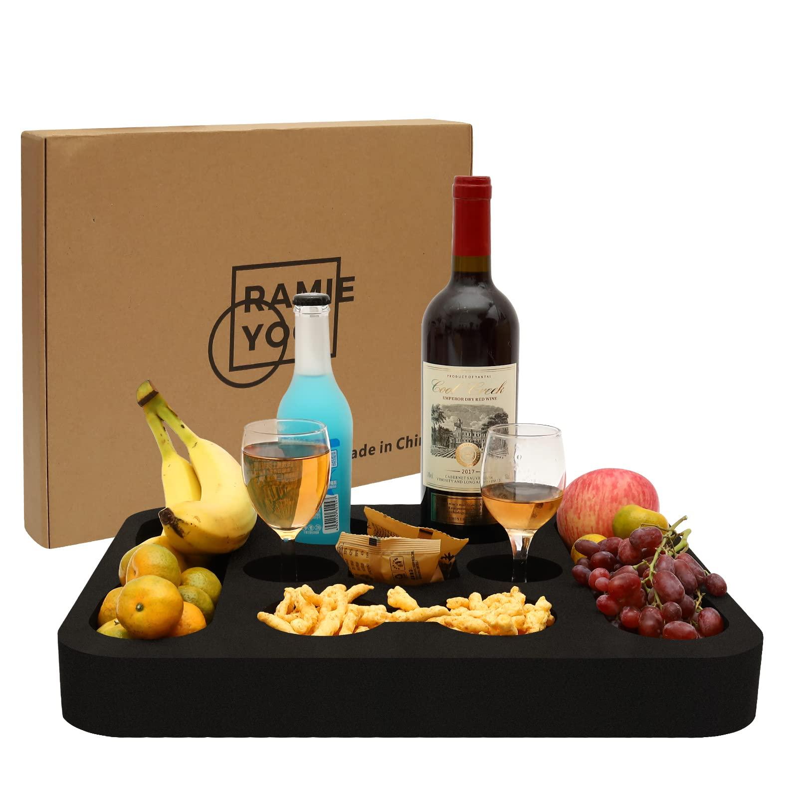 RAMIEYOO RAMIEYOO Floating Drink Holder,Refreshment Table Tray for Pool Beach Party or Hot Tub Float Loung-Versatile & Portable Serving Bar