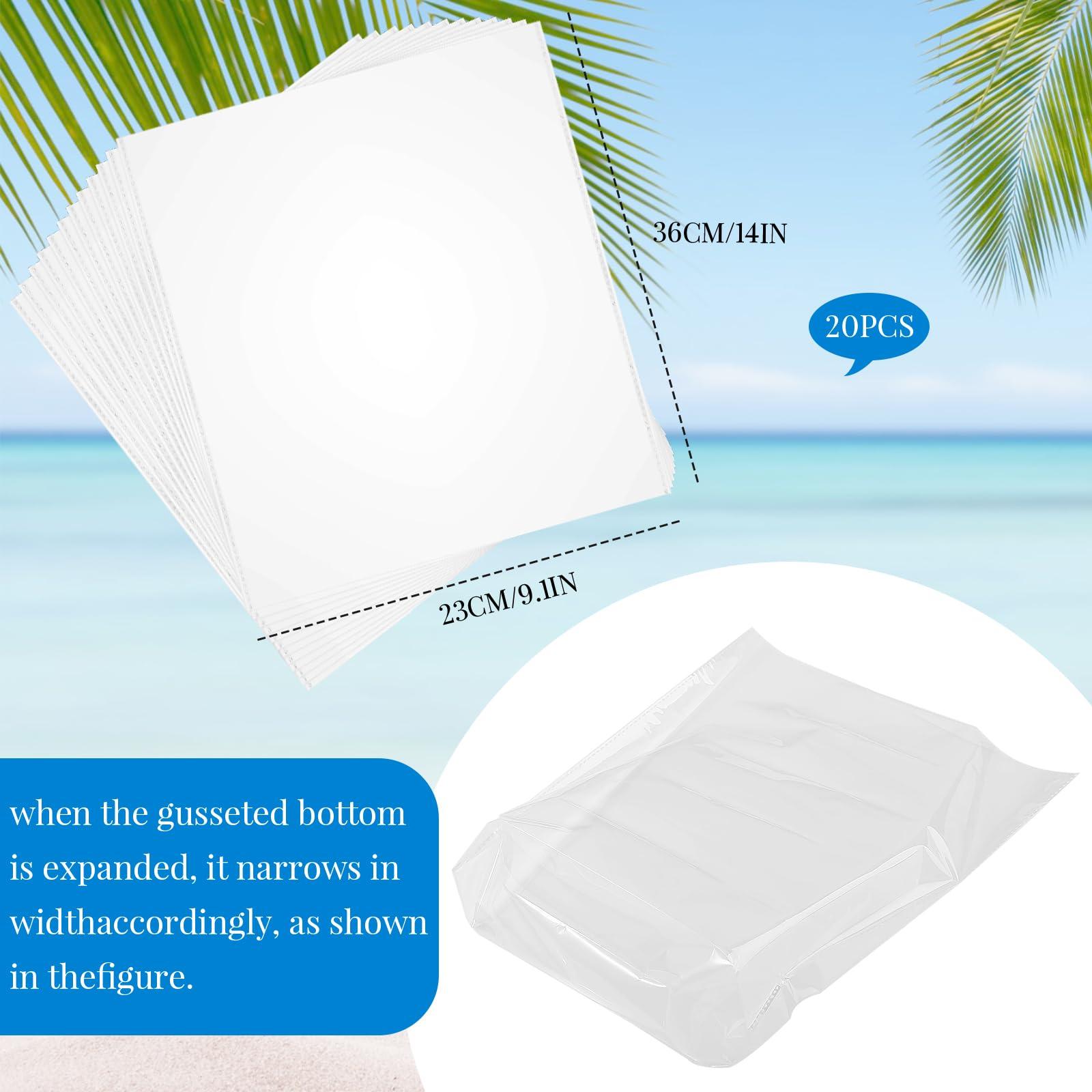 Sratte 10 Sets Sand Buckets and Shovels Set for Kids Plastic Mini Beach Pail and Shovel with 20 Pcs Clear Treat Bags and 20 Pcs Pull Bows for Boys and Girls Summer Beach Holiday Birthday Party Favors