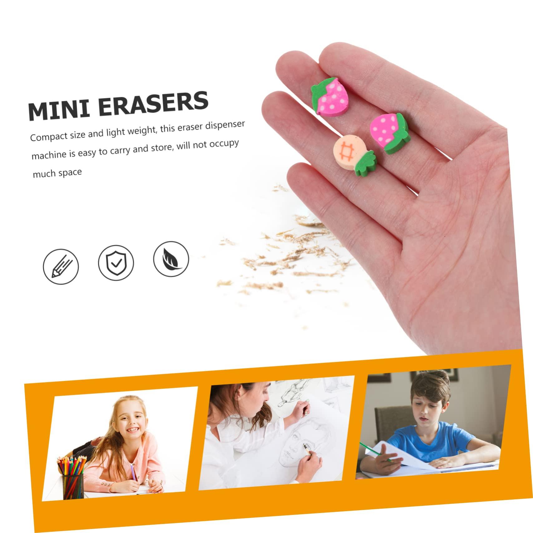 VICASKY VICASKY 12pcs Small Rubber Machine Candy Dispenser Food Pencil Eraser Mini Puzzles Pencils Candy Claw Machine for Food Student Plastic Christmas Bubble Gum Machine