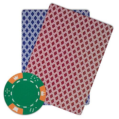 Brybelly Brybelly Crown & Dice Poker Chip Heavyweight 14-Gram Clay Composite – Pack of 50 (Green)